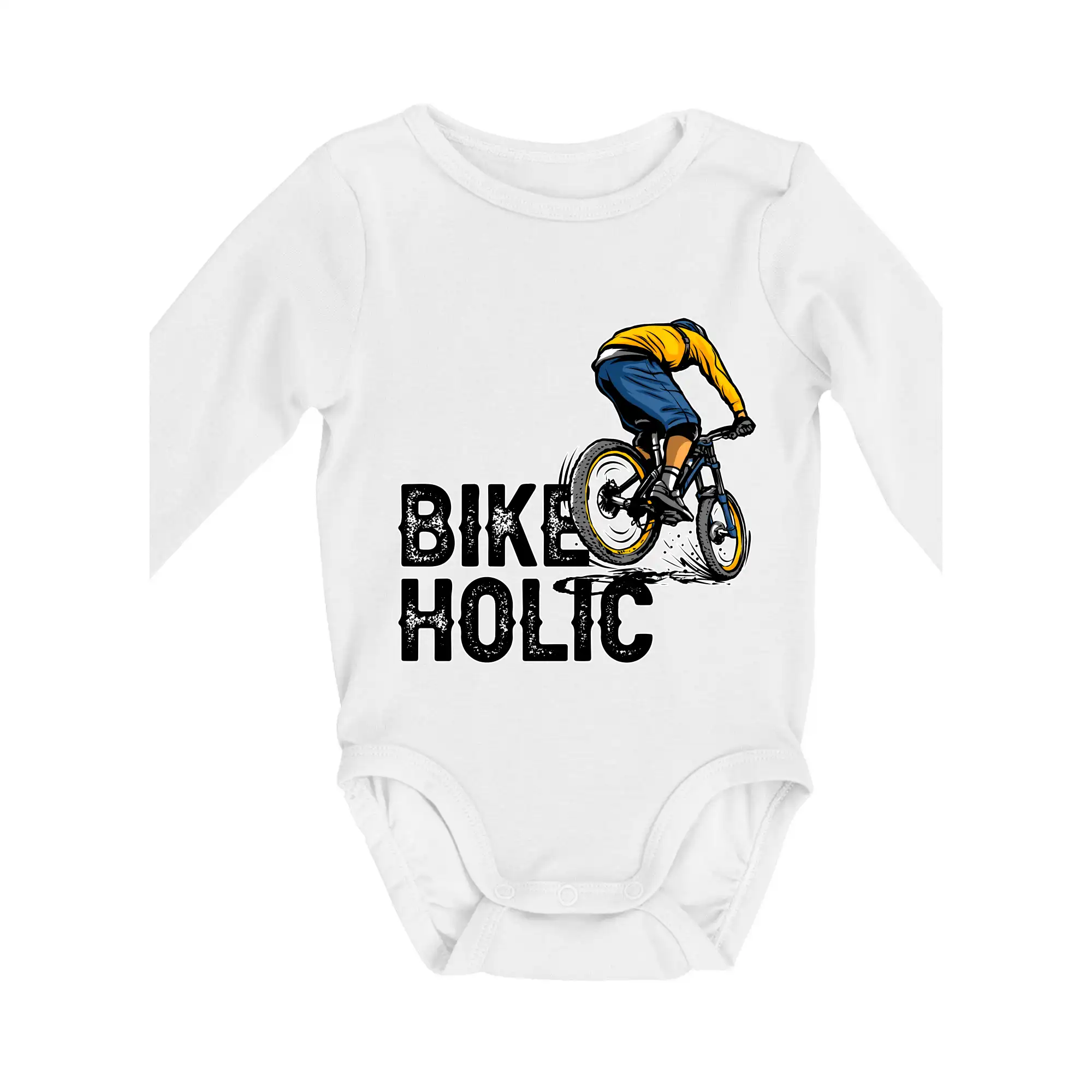 Tričko ako darček pre cyklistu - BikeHolic - Body dojčenské s dlhým rukávom