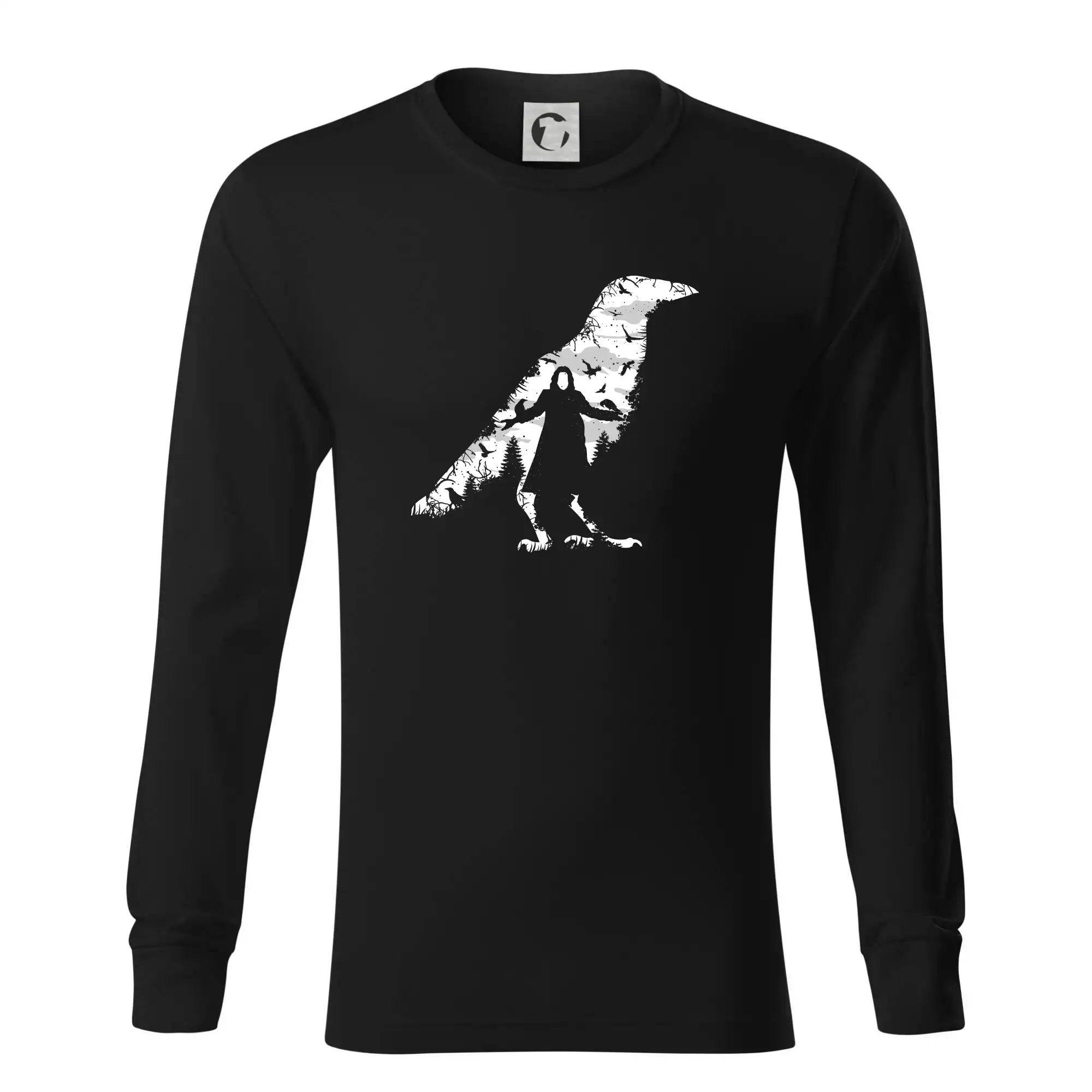 Tričká so zvieratami - The Crow nature - Tričko s dlhým rukávom LS R05