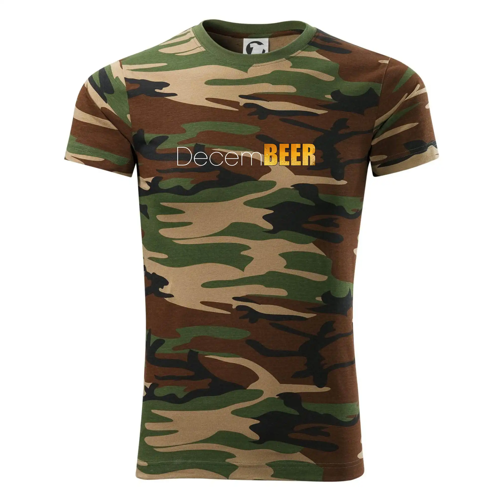 Vtipná tričká pre pivárov - Pivné mesiace - decemBEER - Army CAMOUFLAGE