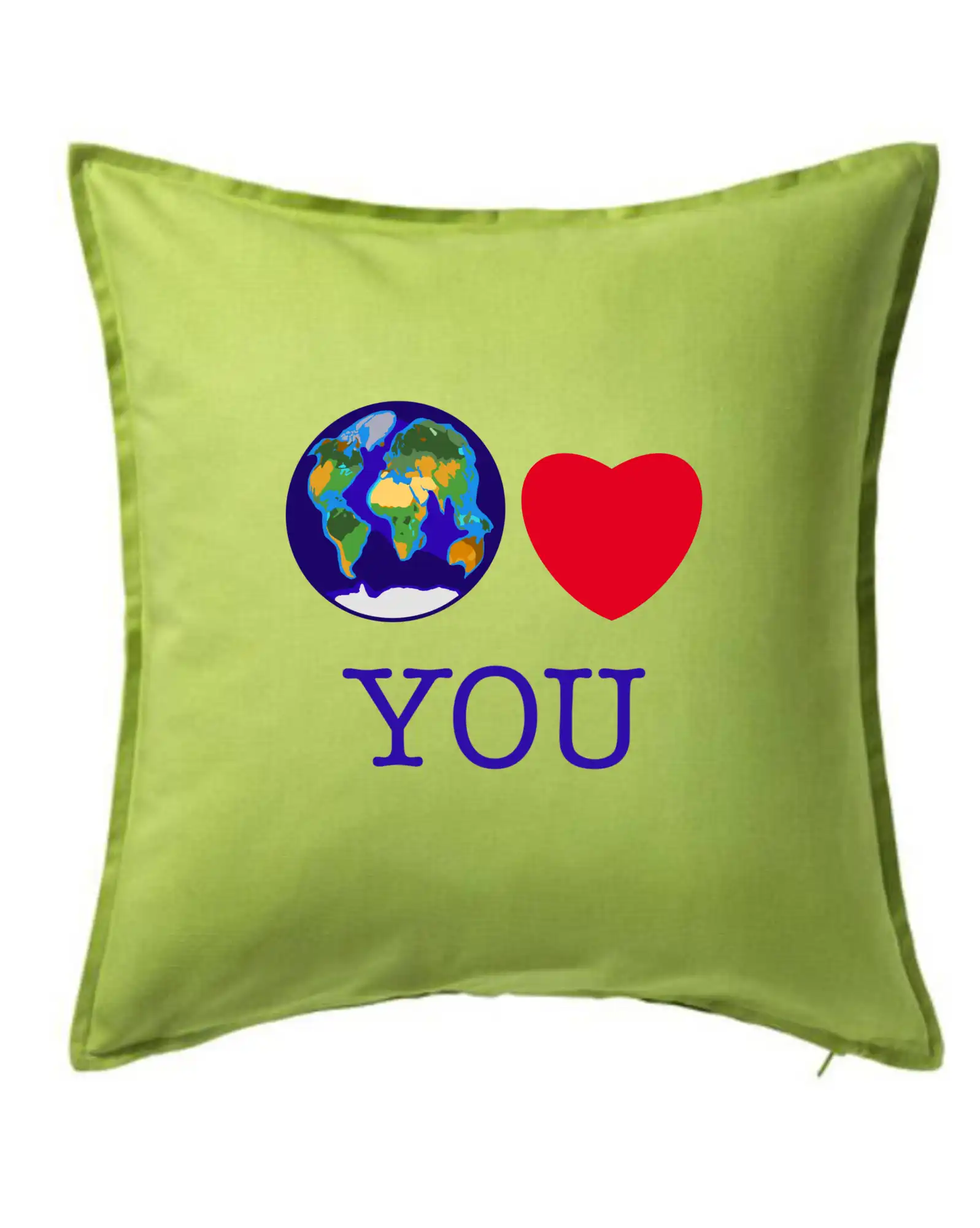 Vesmirne tričká - Svet Ťa miluje world loves you - Vankúš 50x50