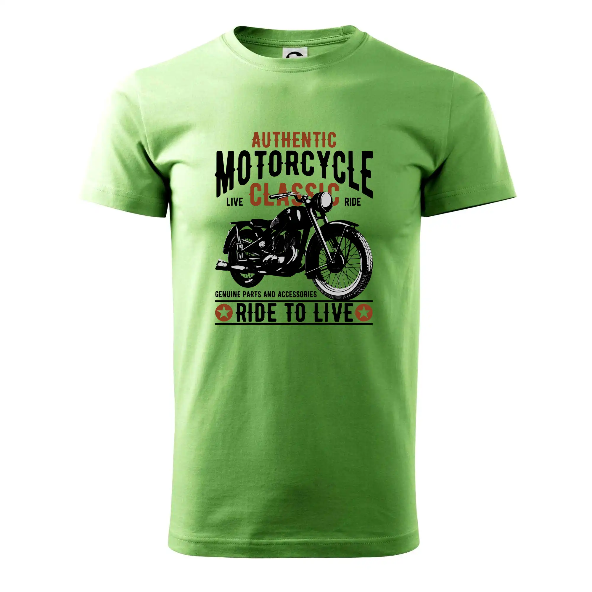 Authentic classic ride to live - Pánske tričko nižšej gramáže
