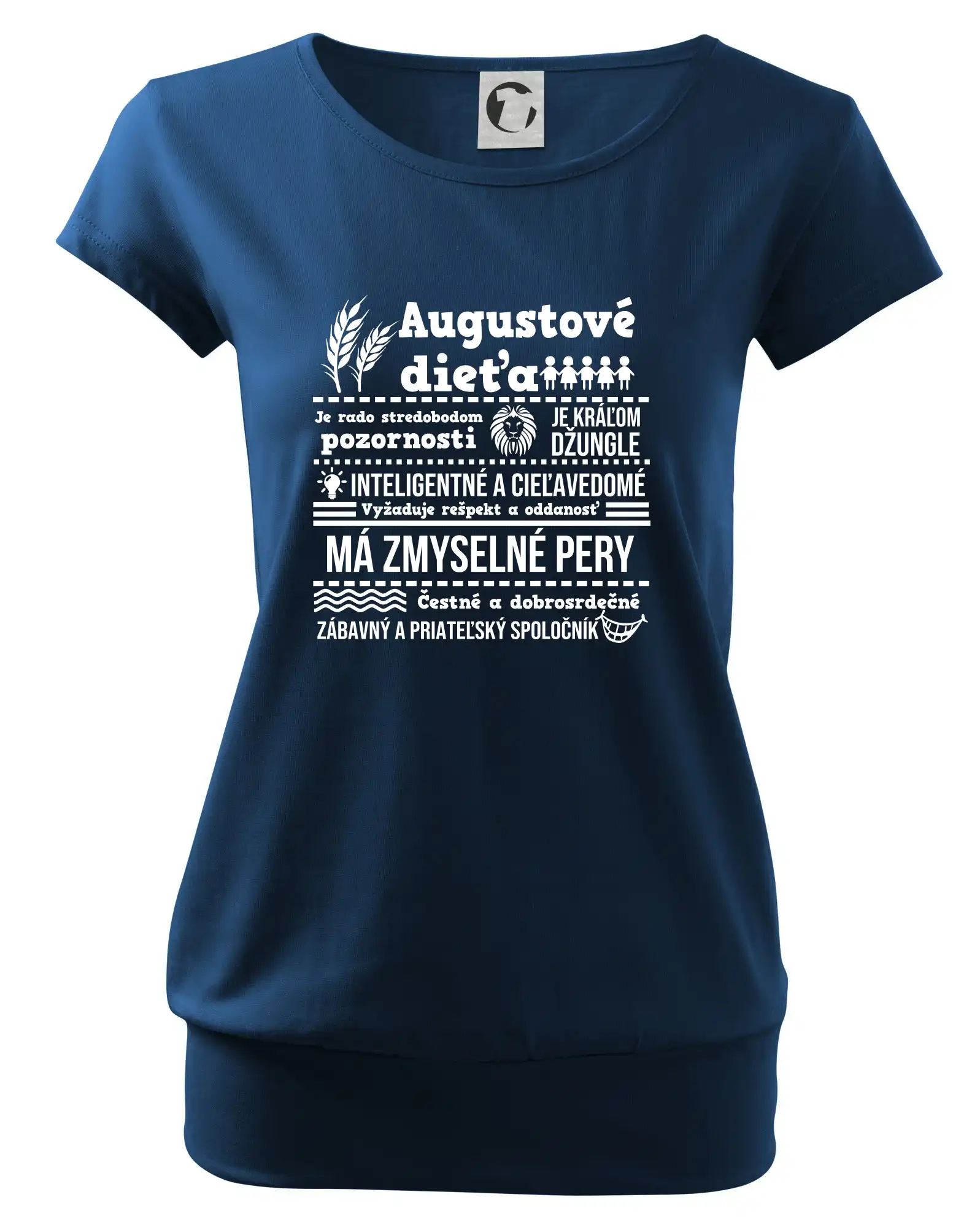Tričká pre narodených v januáriv auguste - Narodeniny August - Voľné tričko city