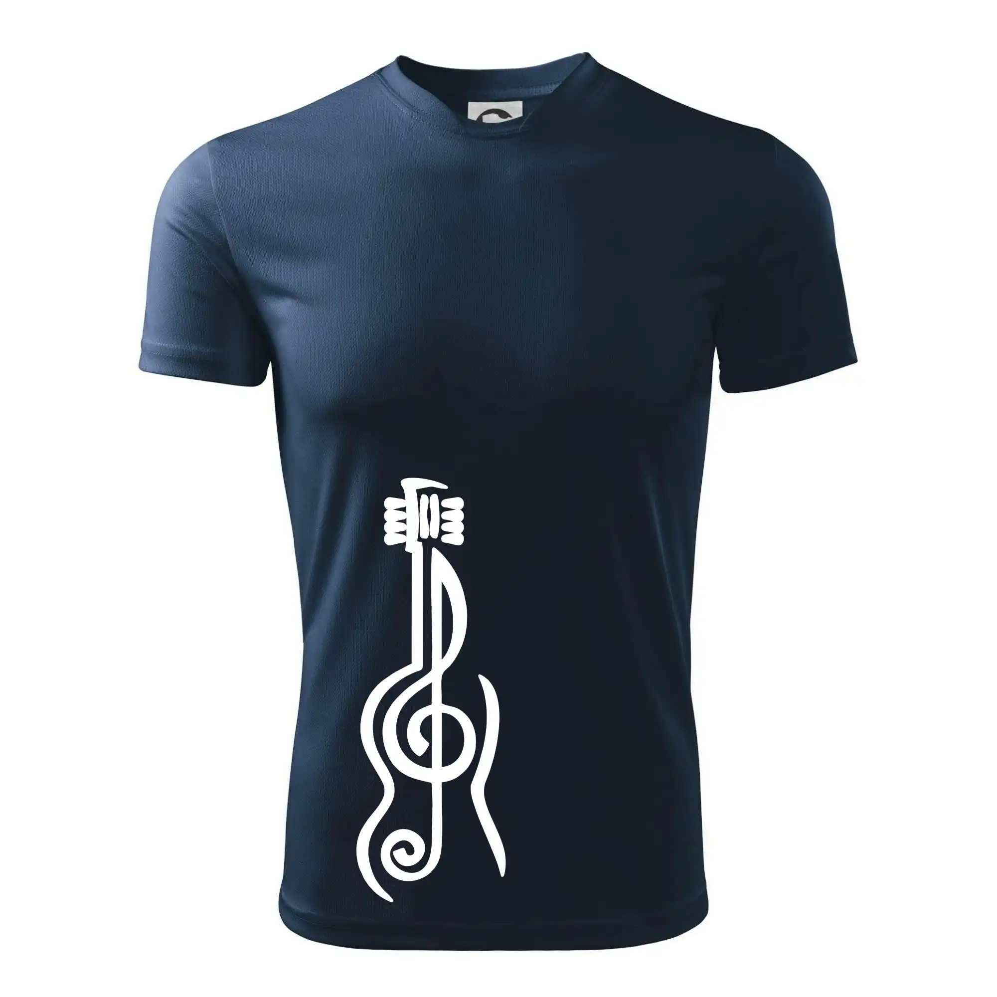 Hudobné tričká - Husľový kľúč gitara - Detské tričko športové