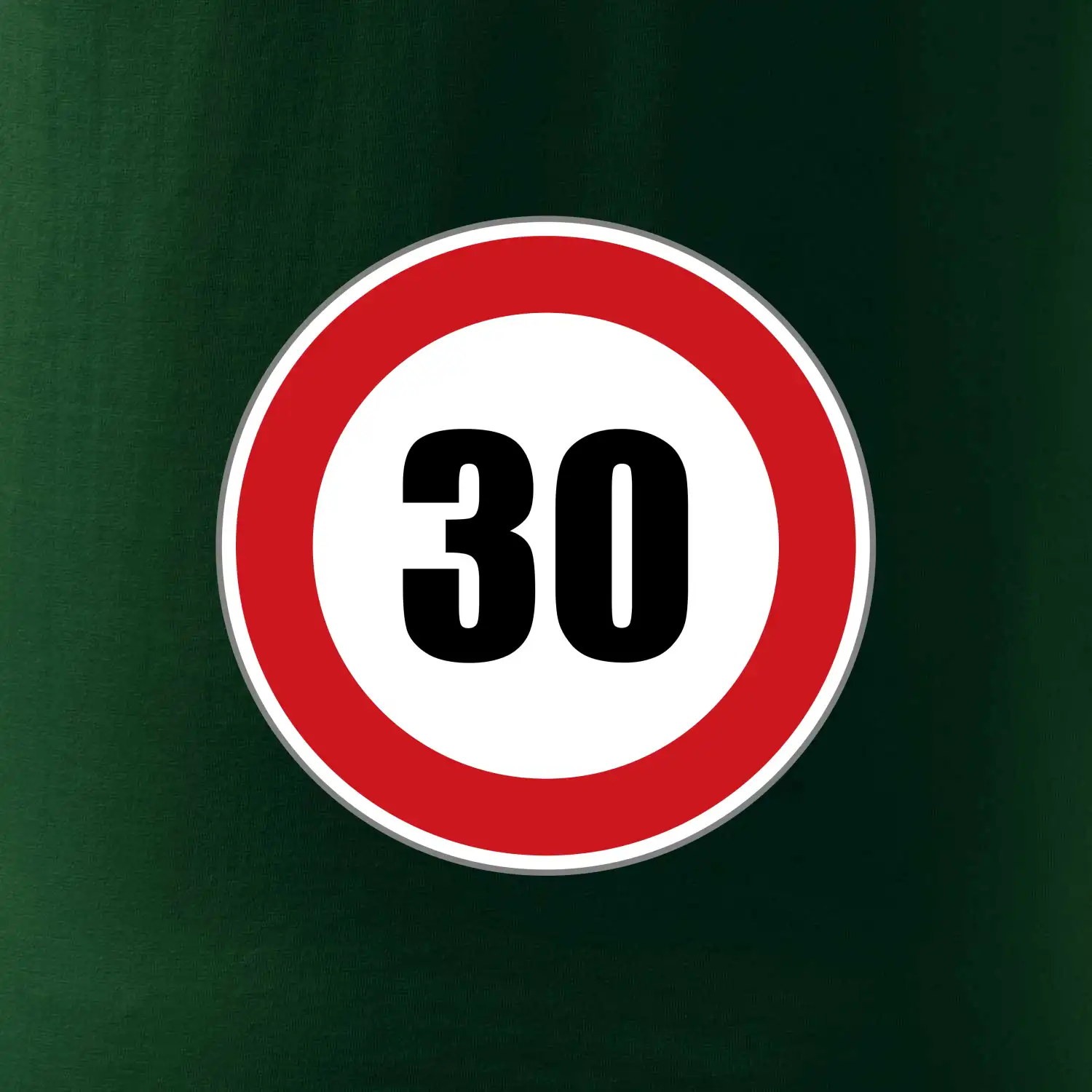 Dopravní značka - omezení rychlosti 30