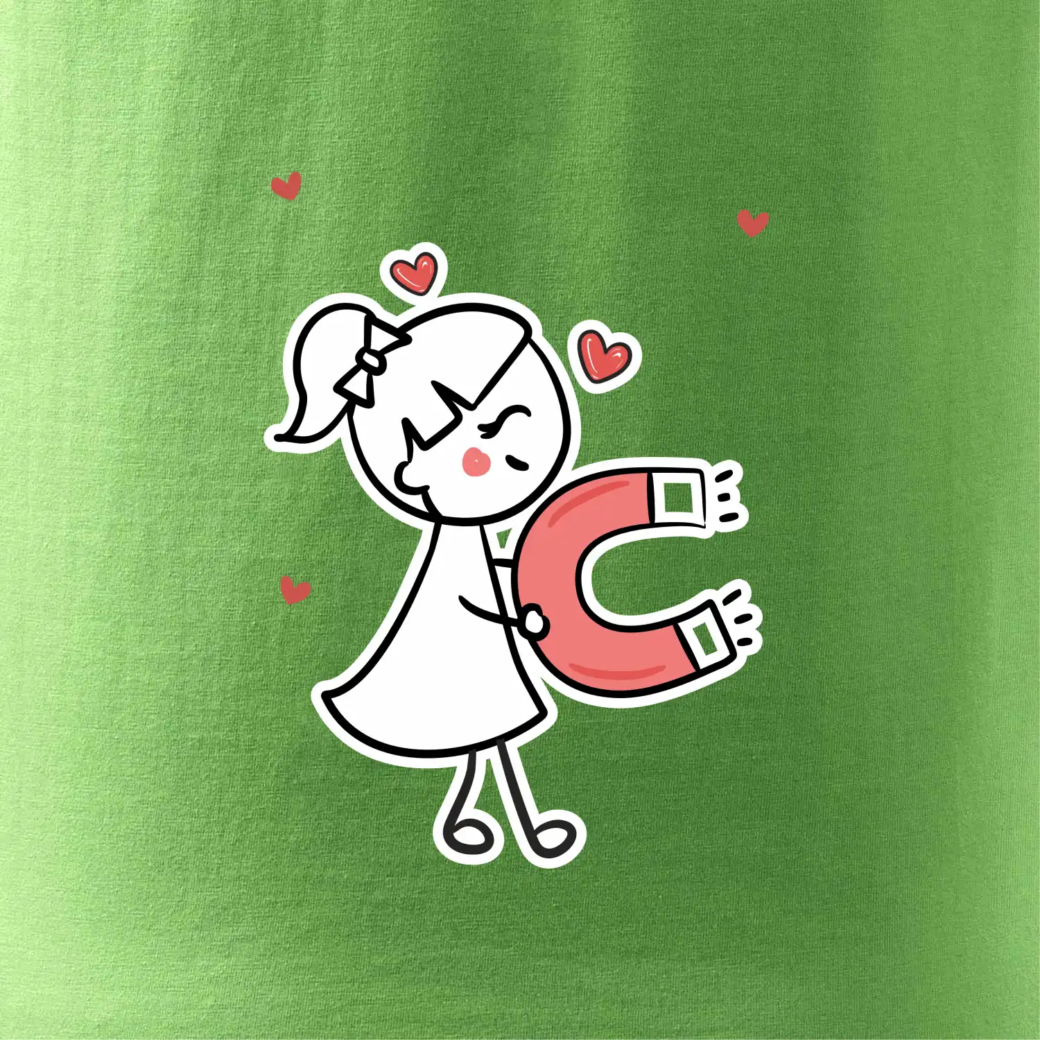 Párový motiv - panáček a magnet