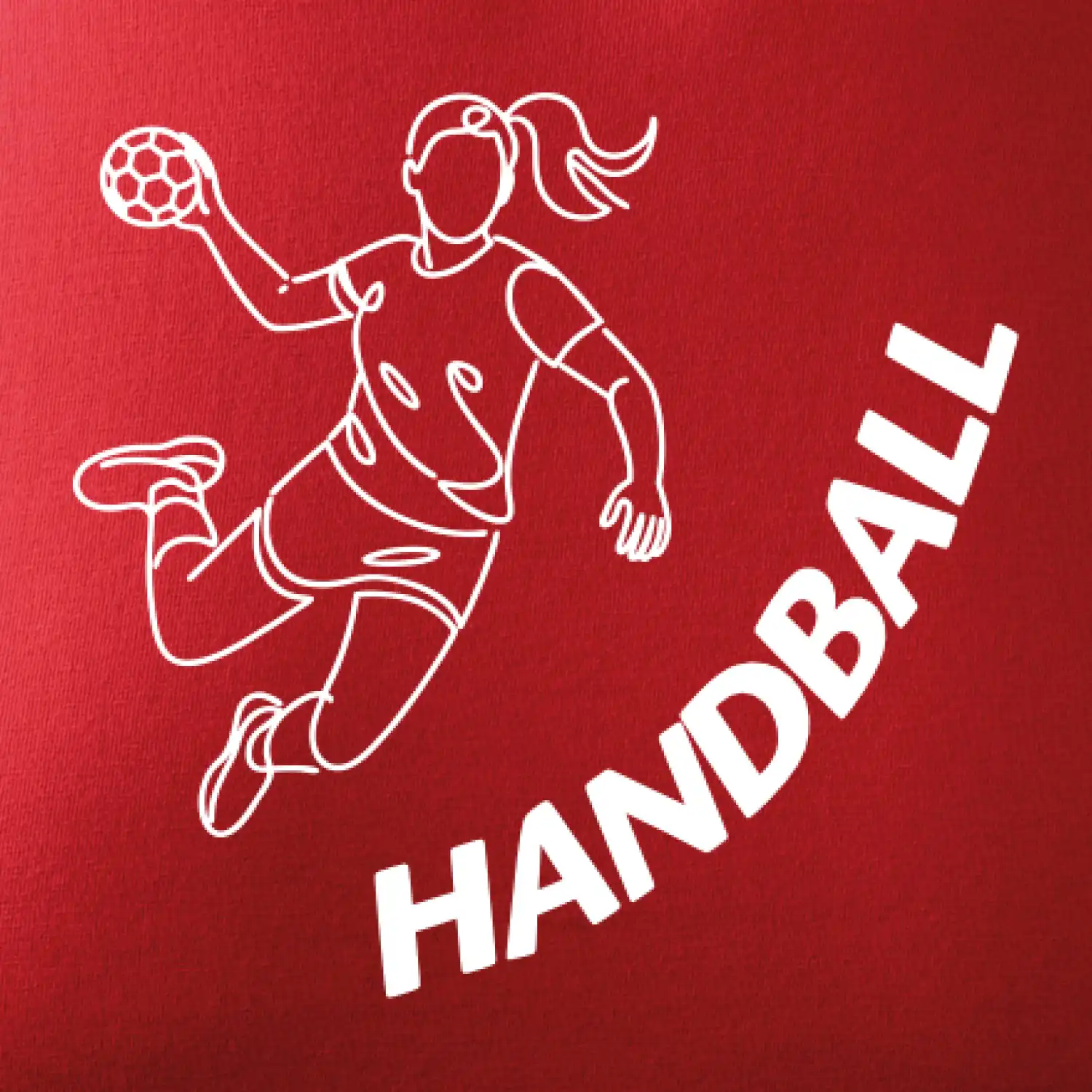 Handball nápis šikmo 1