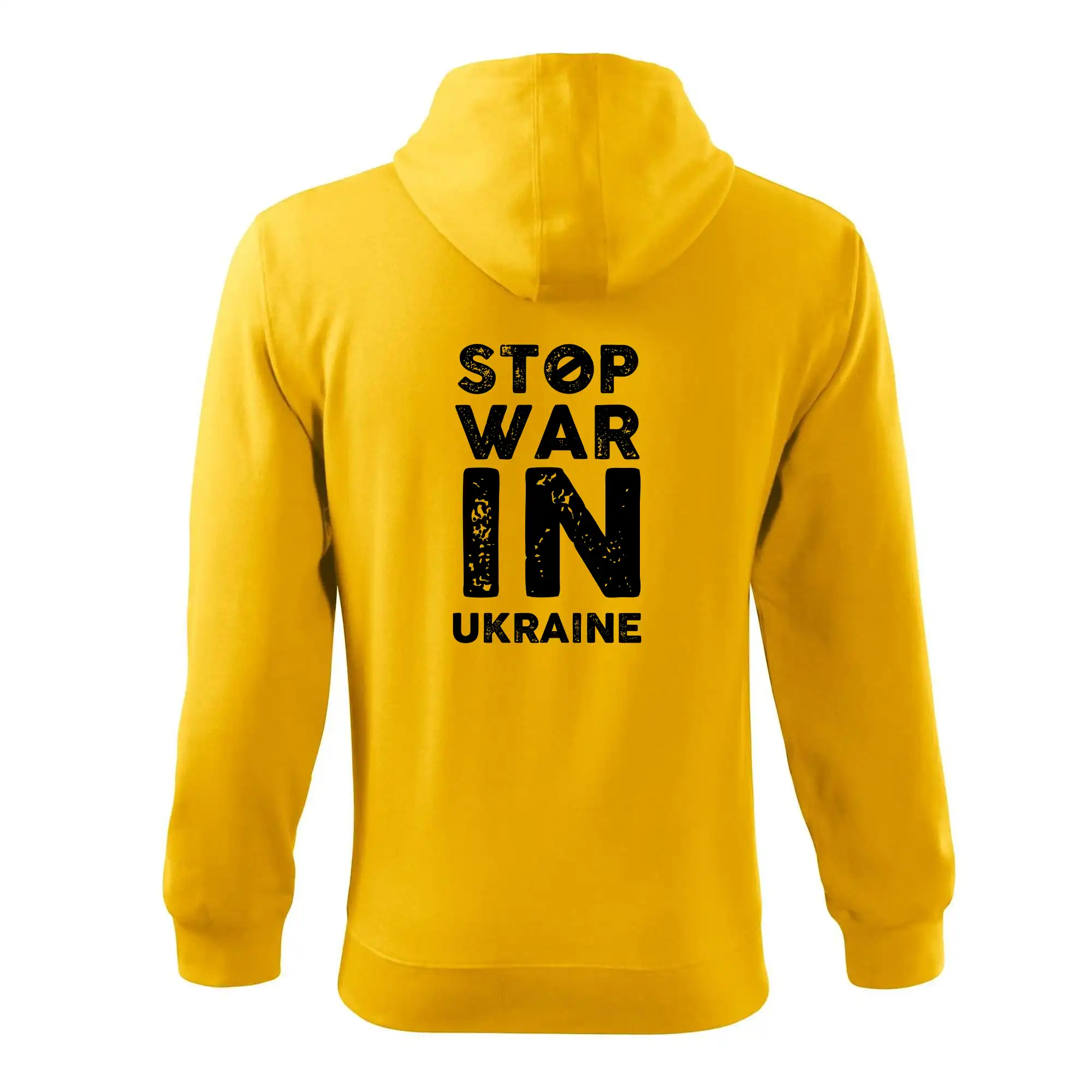 Černý nápis Stop war in ukraine