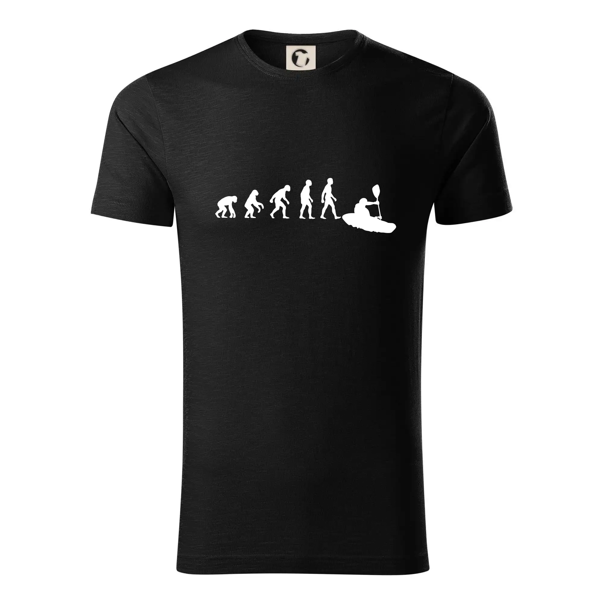 Vodácke tričká - Evolúcia kajak - Tričko z organickej bavlny