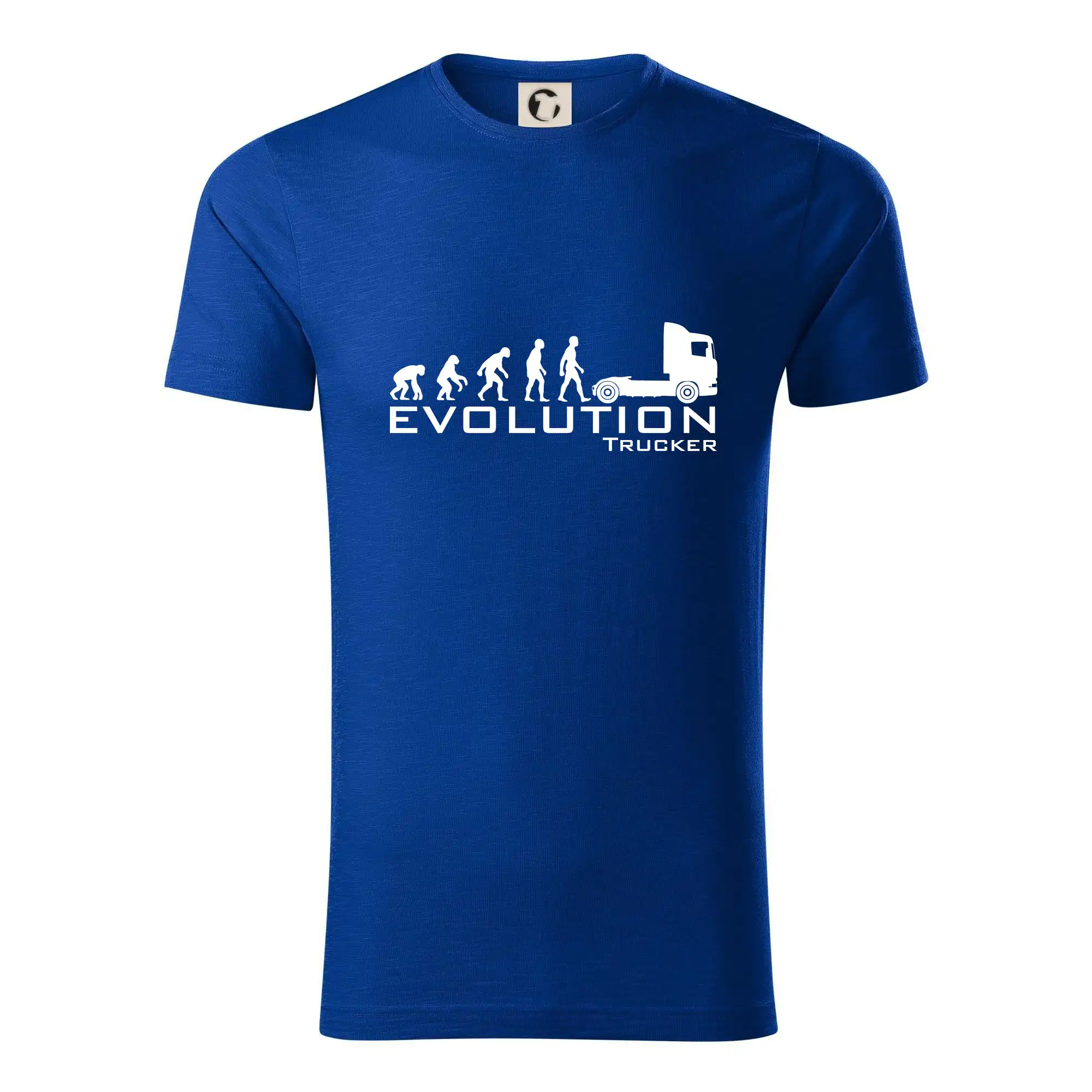 Auto tričká - Evolúcia trucker - Tričko z organickej bavlny