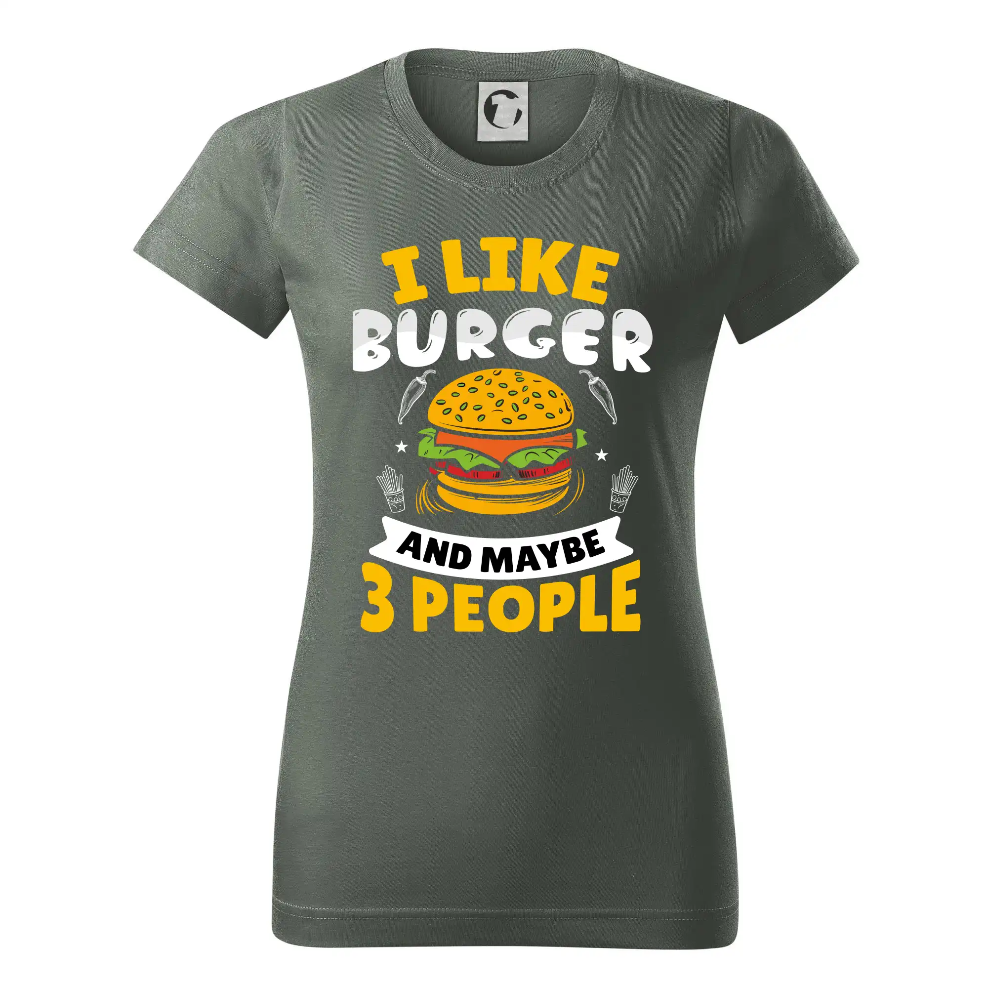I like burger and maybe 3 people