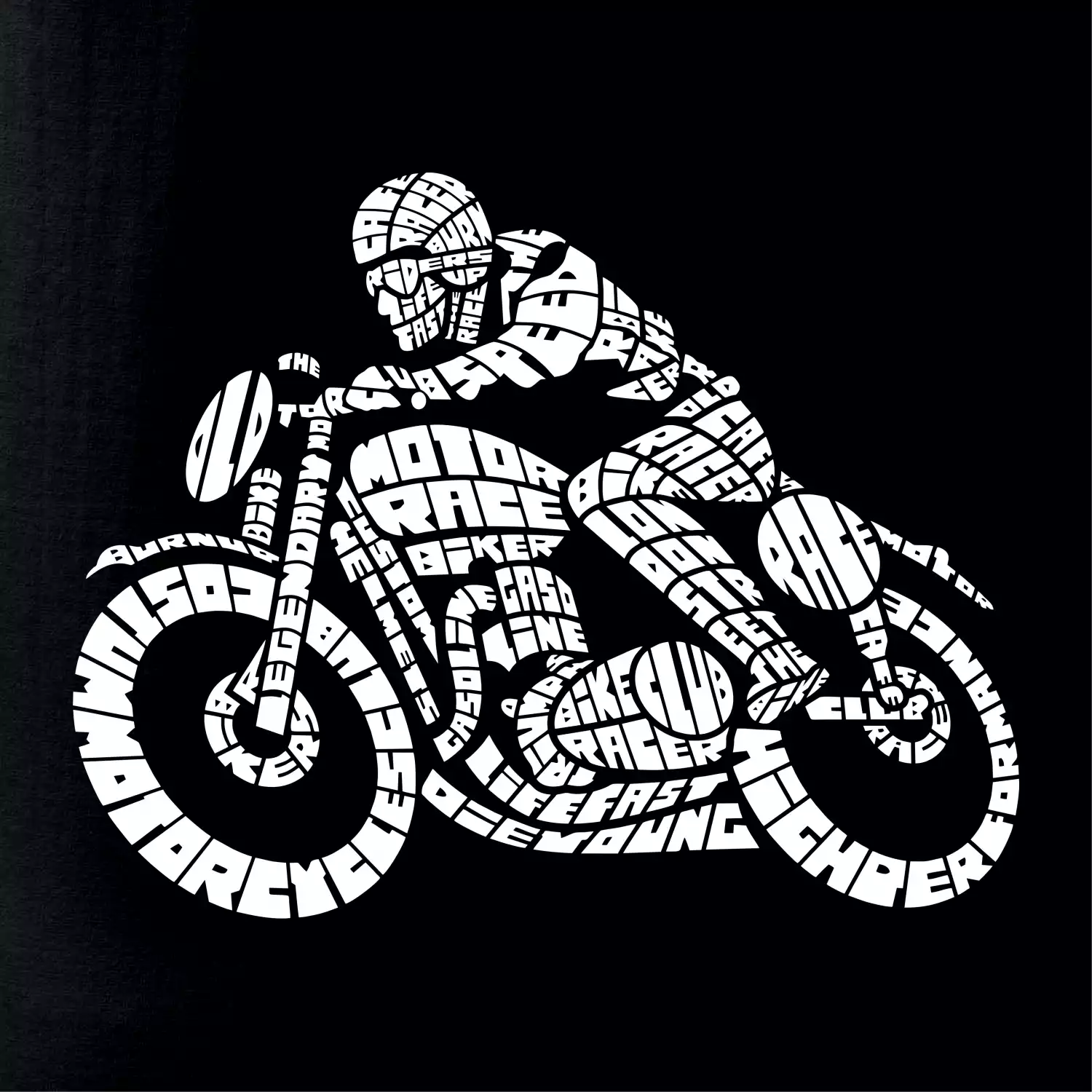 Motorkář nápisy