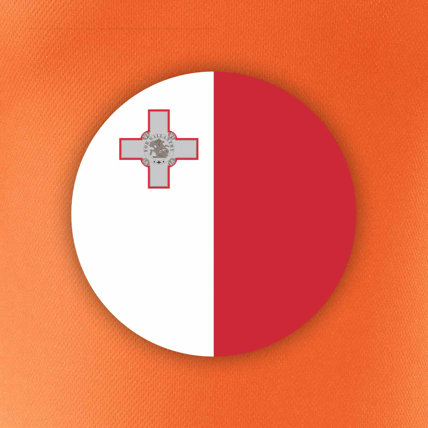 Vlajka Malta kulatá na prso