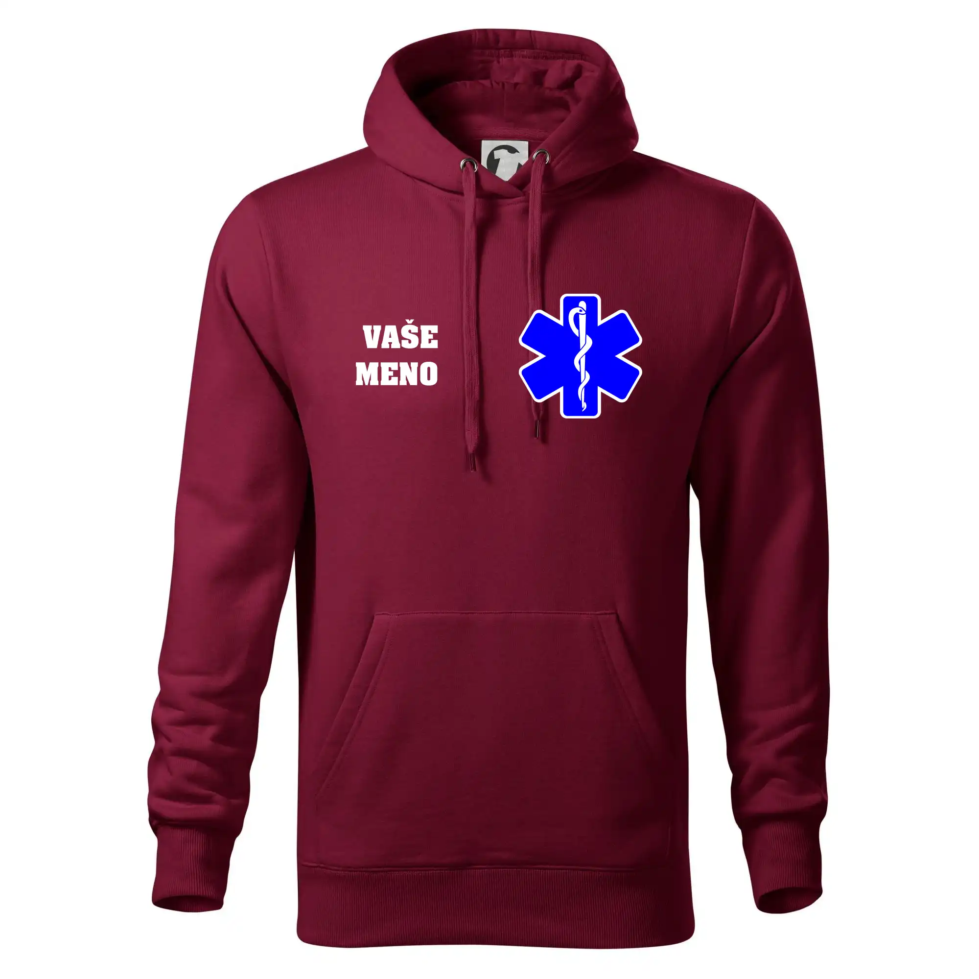 Originálne tričká pre hasičov - Rescue - Vaše meno - Mikina pánska Cape s kapucňou