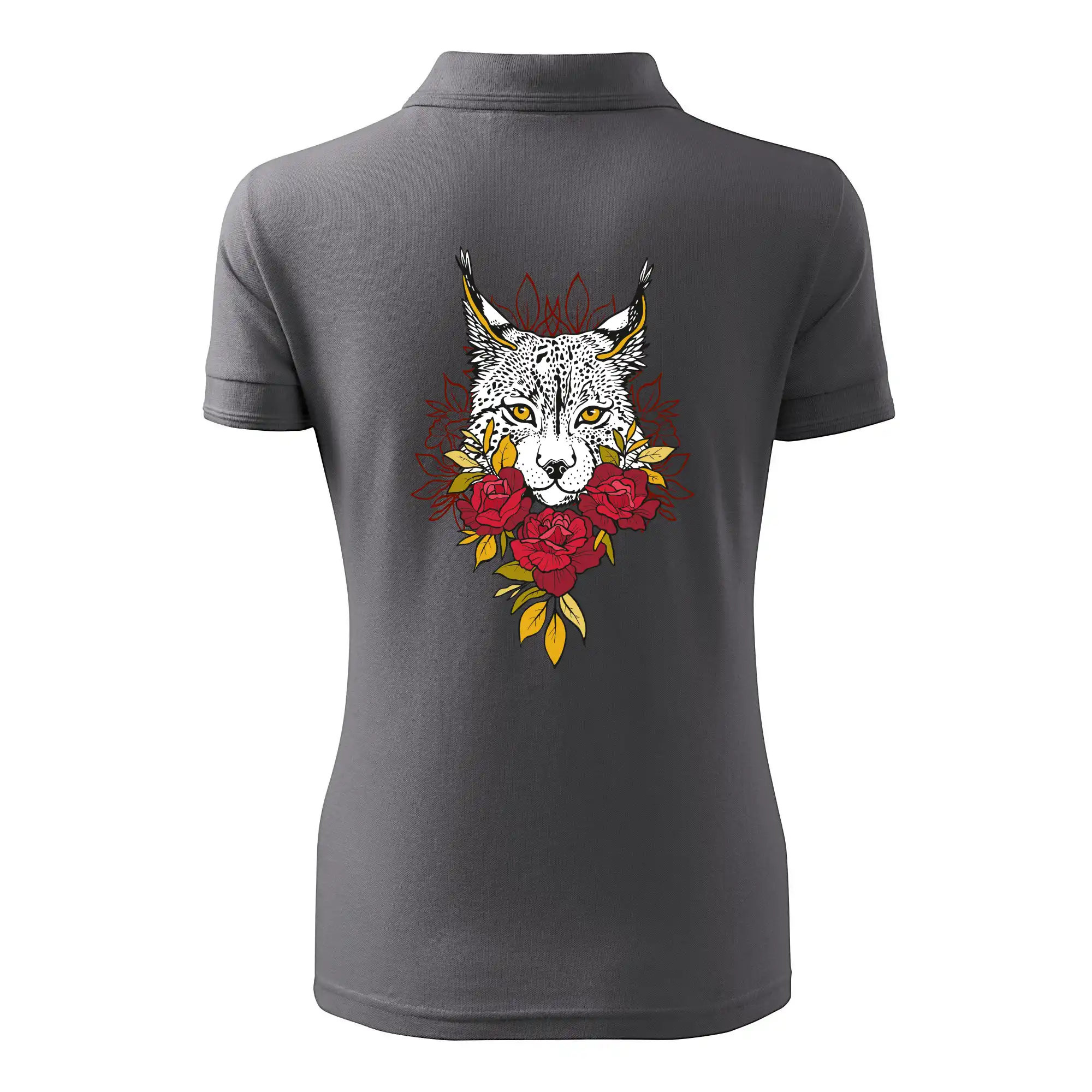 Rys s červenými růžemi  (Pecka design)