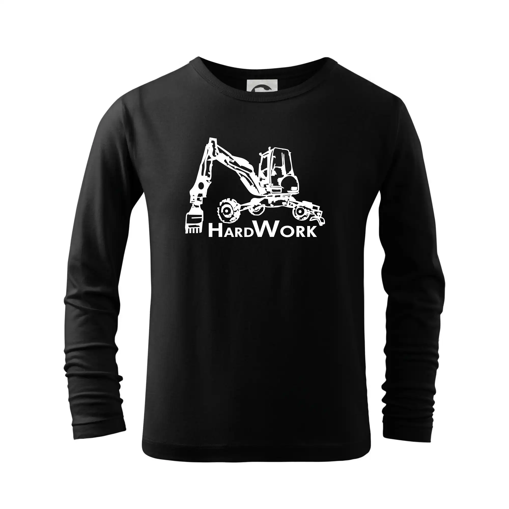Hard Work kráčajúce rýpadlo - Tričko detské Long Sleeve