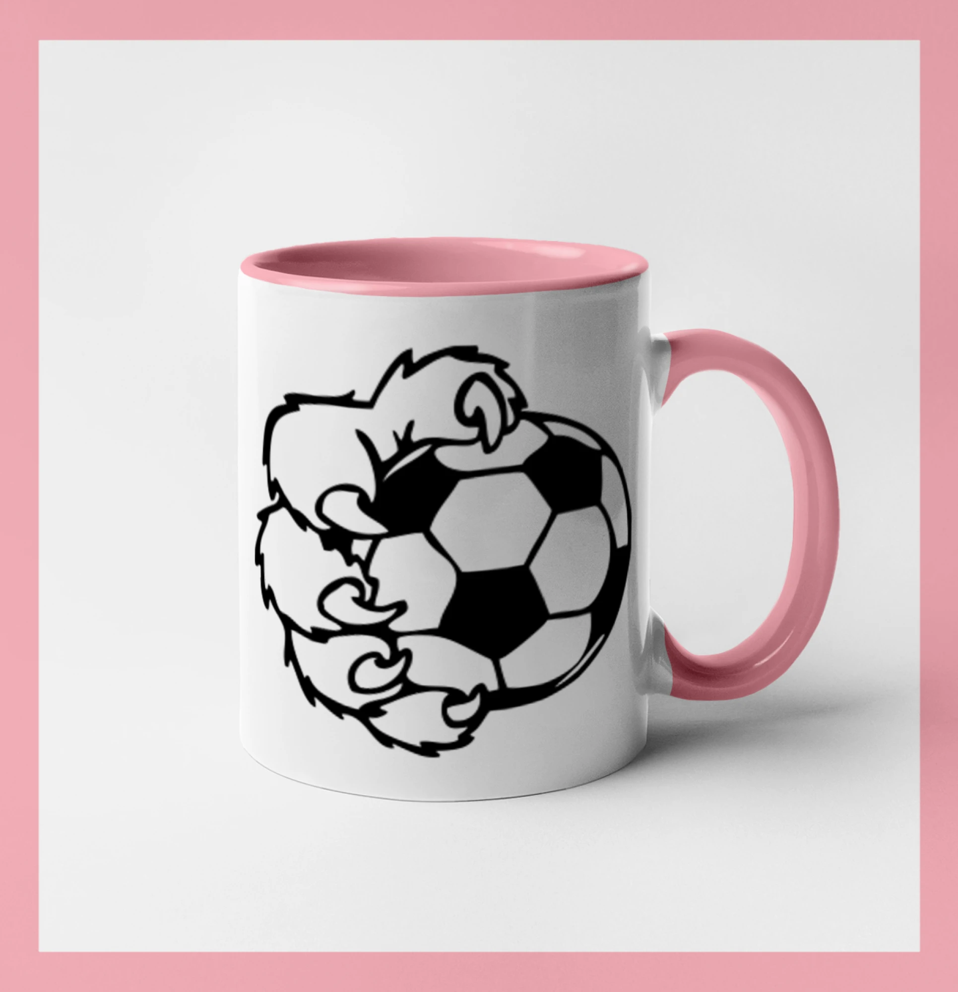 Tričká pre futbalistov - Medvedia laba futbal - Hrnček 