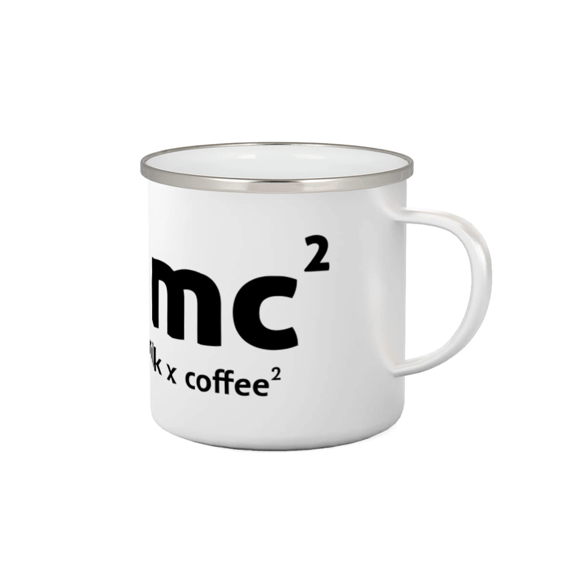 Grafické tričká - e = mc2 - coffee milk - Plecháčik