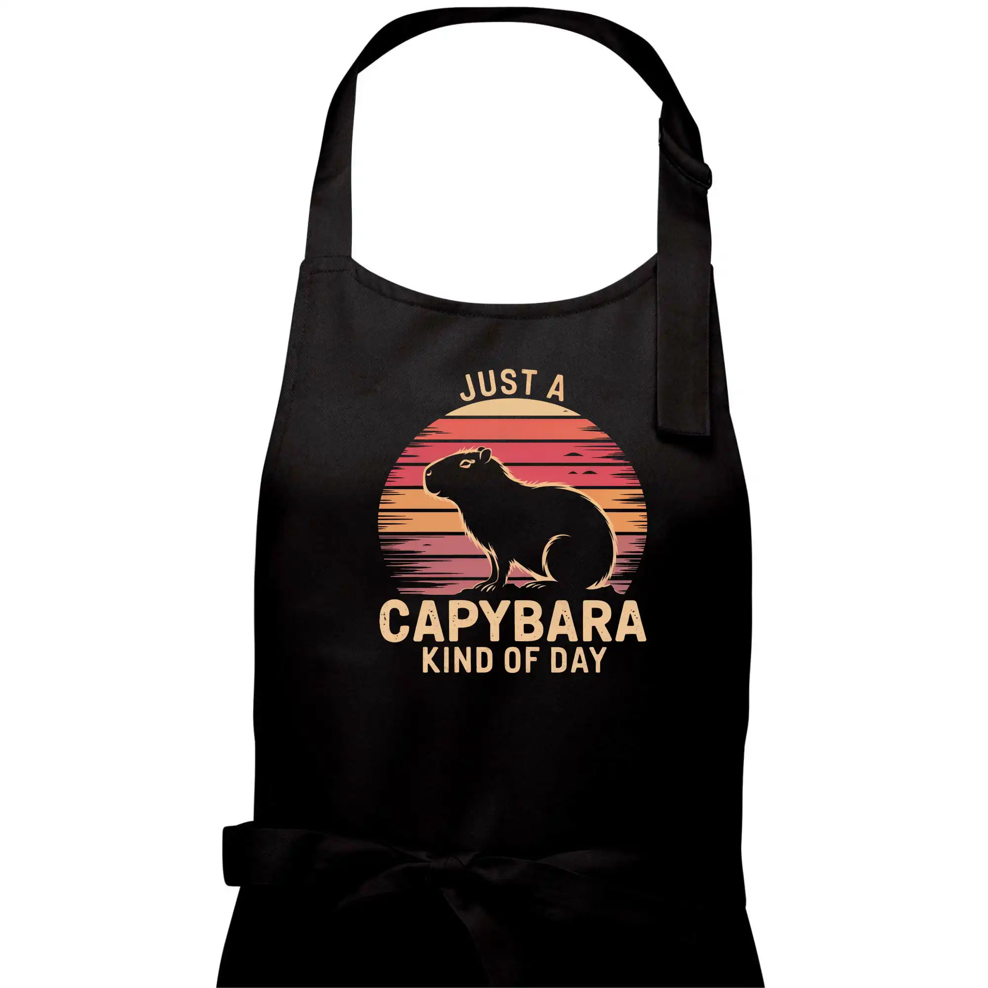 Tričká so zvieratami - Just a Capybara Kind of Day - Dámska zástera na varenie