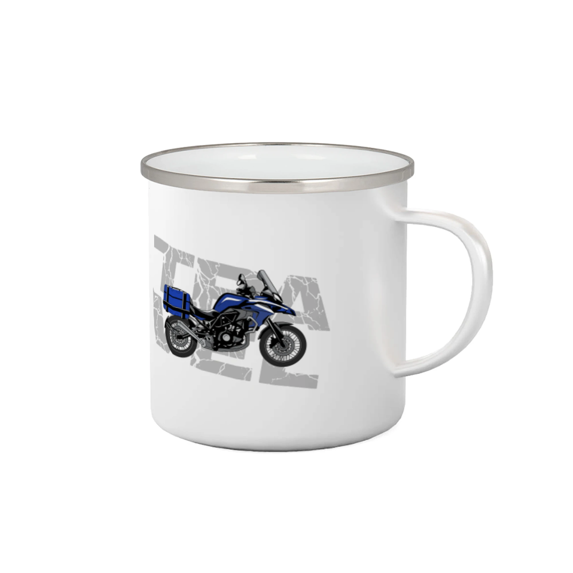 Tričká a mikiny s potlačou motoriek – pre pravých motorkárov - Cestovná enduro modrá - Plecháčik