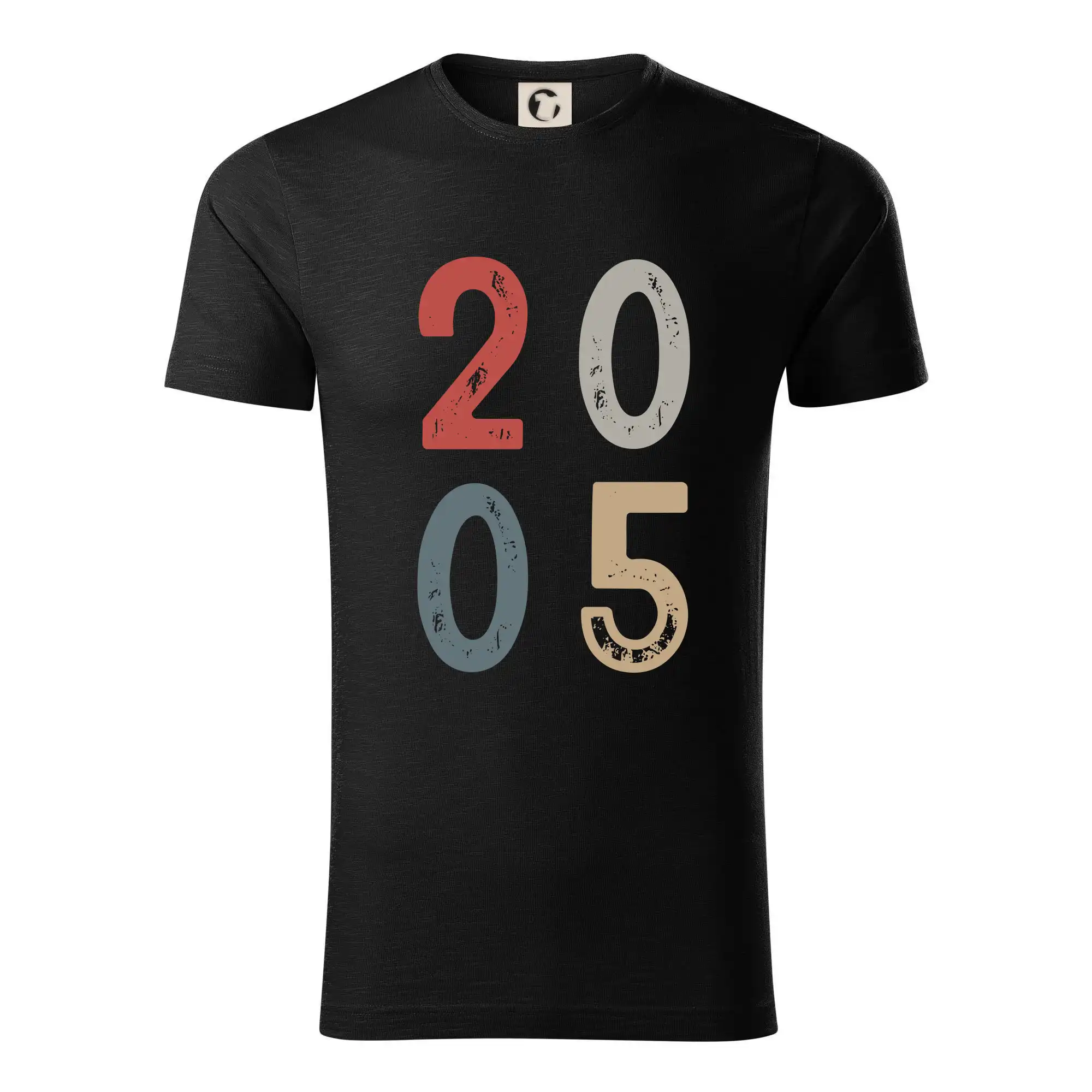 Tričká k narodeninám - Vintage číslica 2005 - Tričko z organickej bavlny