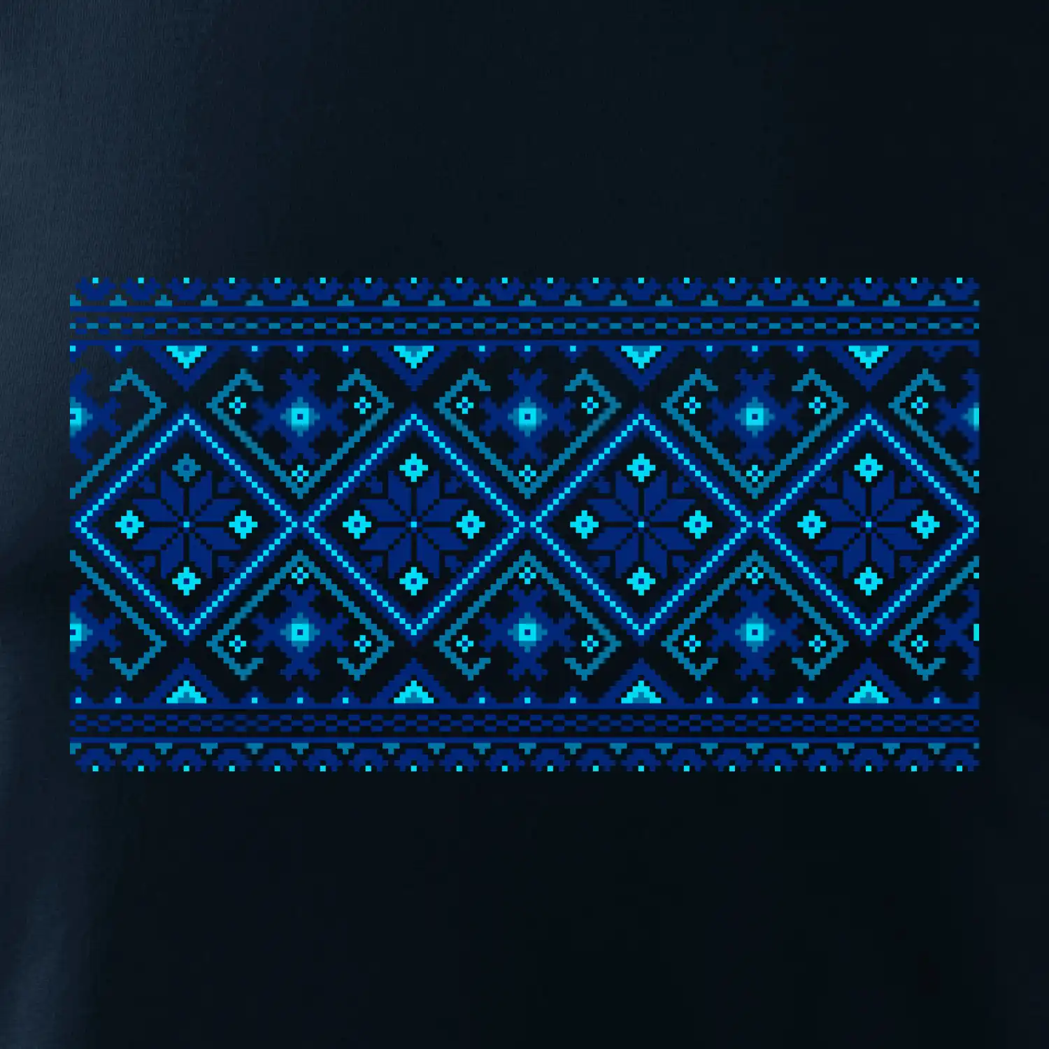 Ukrajinský vzor - modrý