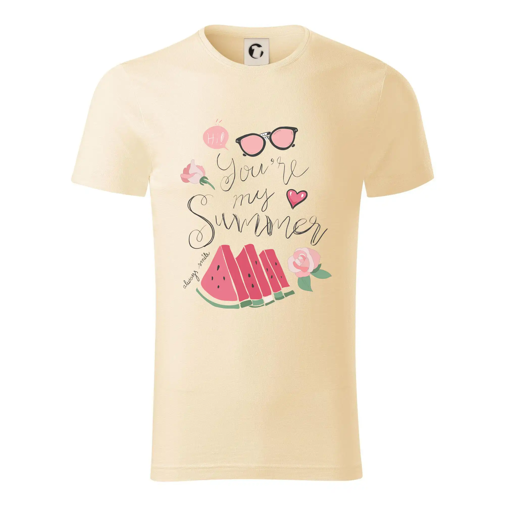 Ostatné nápisy - Summer Watermelon - Tričko z organickej bavlny