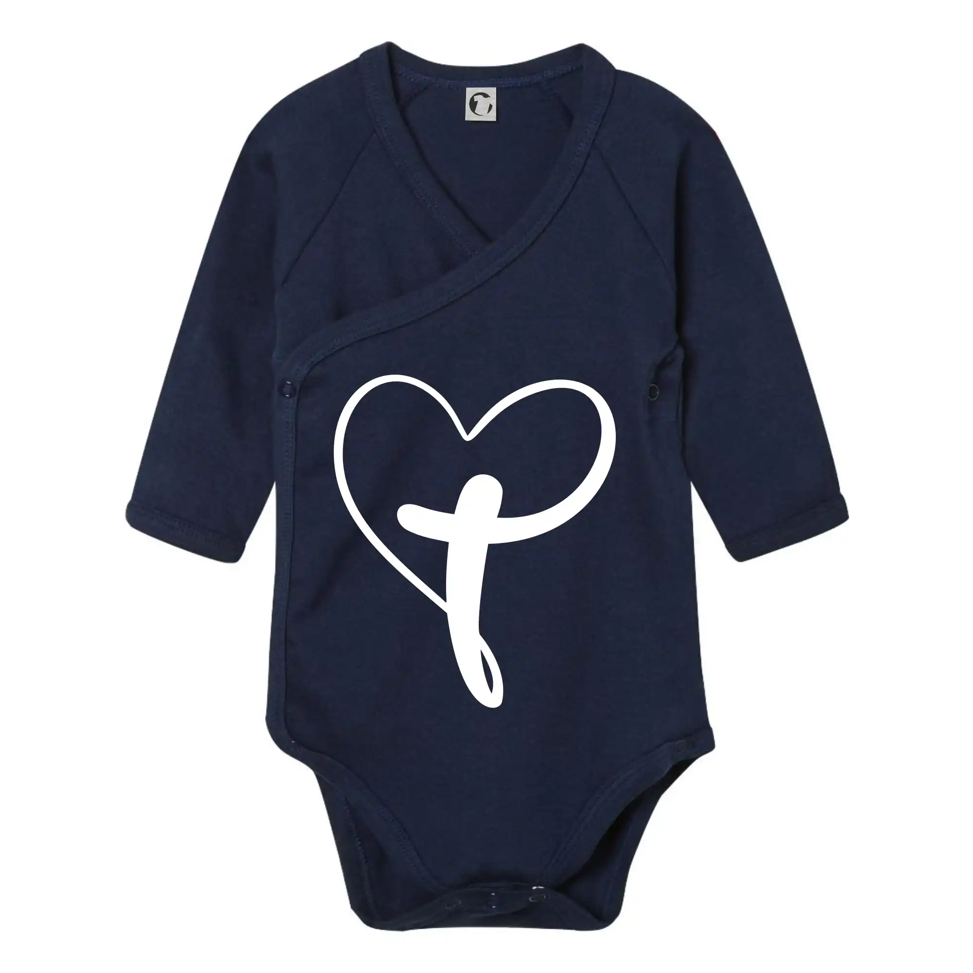 Jesus srdce - Body zavinovacie s dlhým rukávom