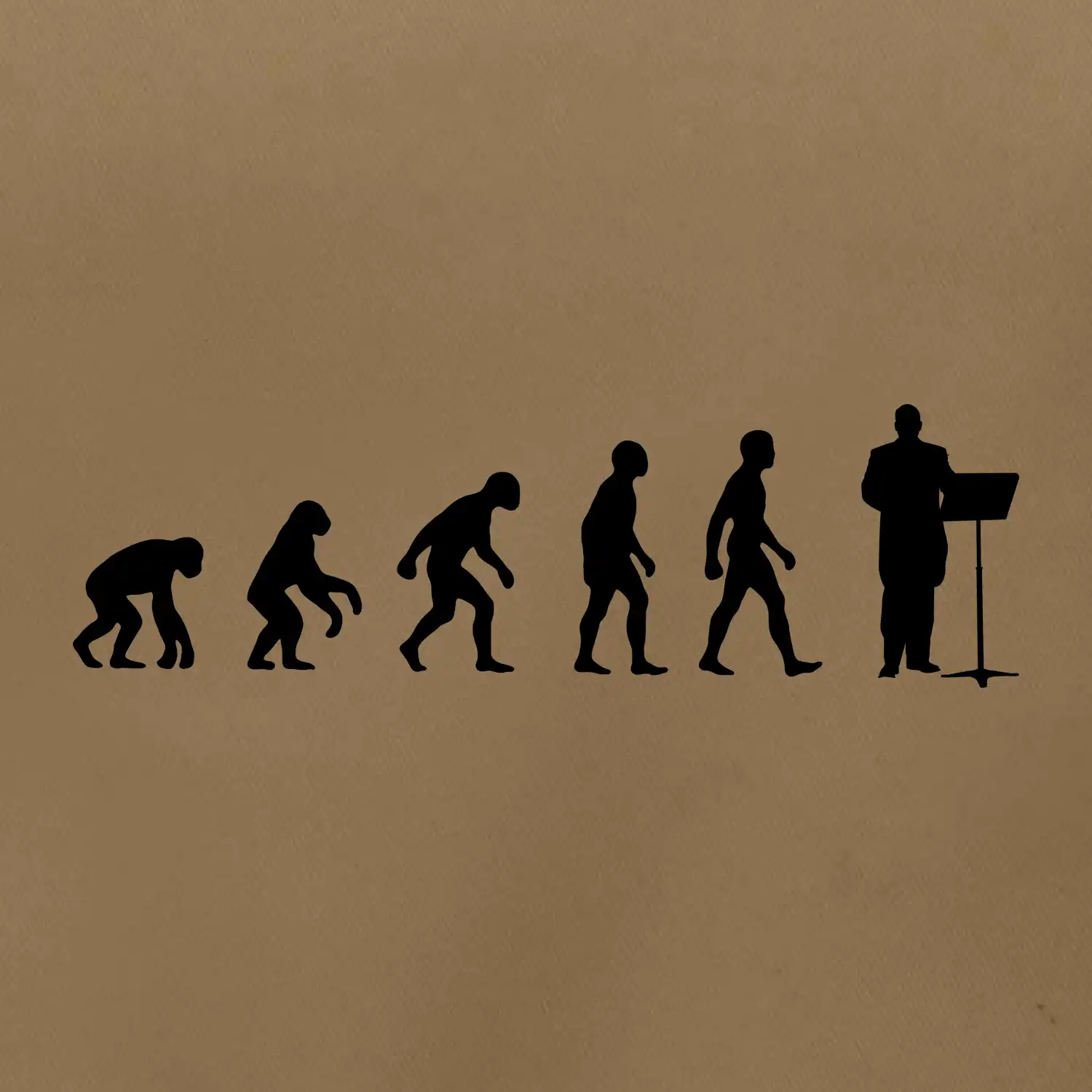 Evoluce sbormistr zepředu