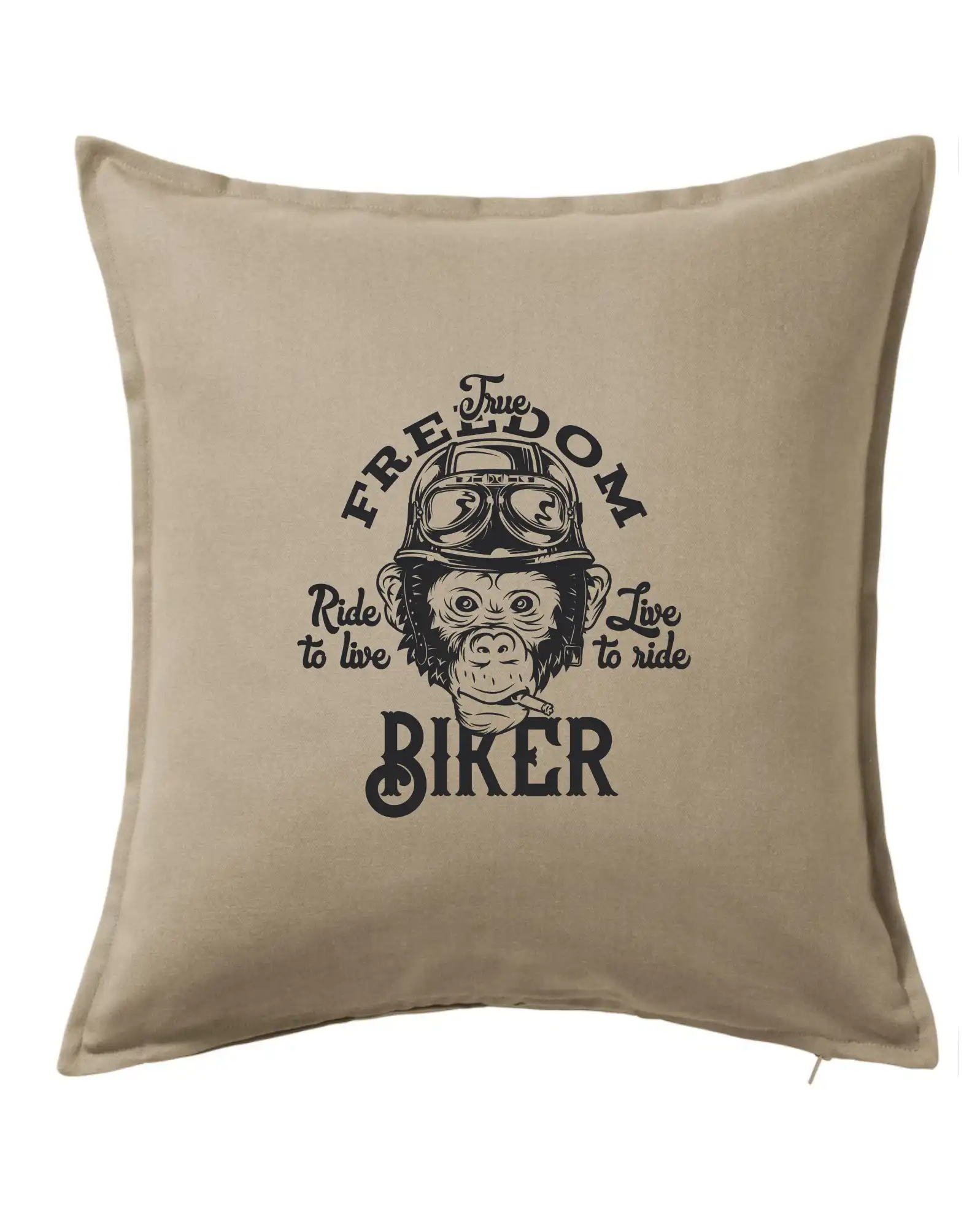 Tričká a mikiny s potlačou motoriek – pre pravých motorkárov - The freedom biker - Vankúš 50x50