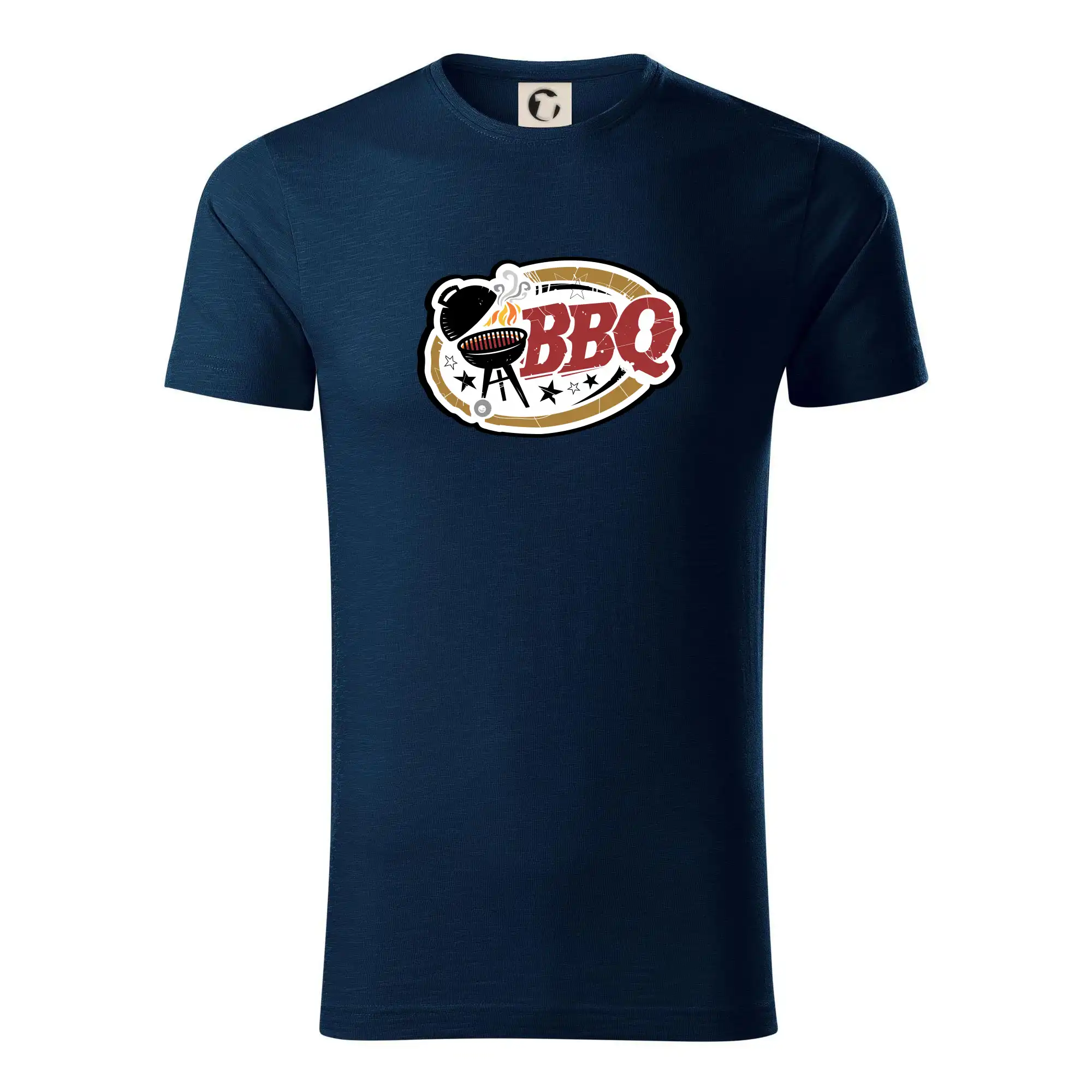 Tričká a zástery na grilovanie - BBQ logo - Tričko z organickej bavlny