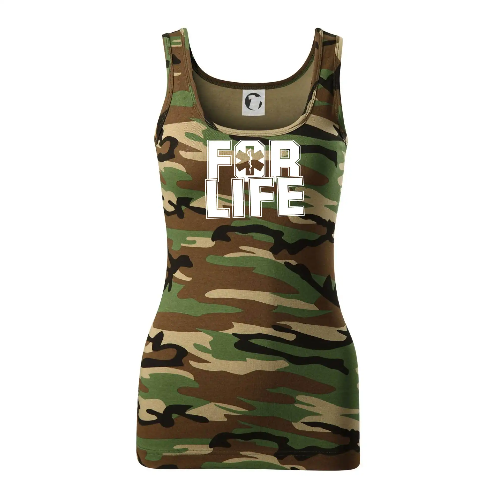 Tričká a mikiny pre záchranárov a lekárov - Kvalitné oblečenie pre zdravotníkov - For Life - Maskáčové tielko