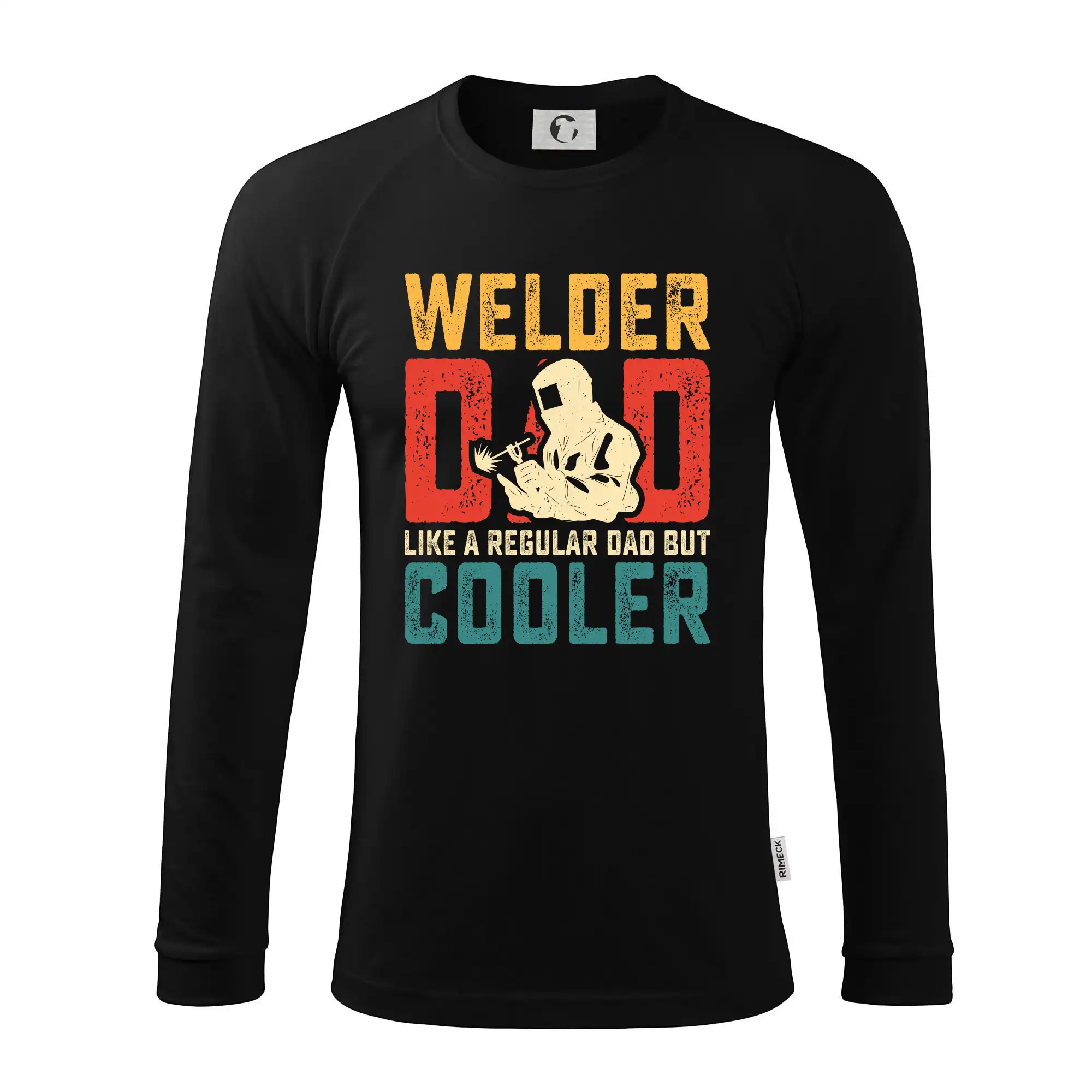 Tričká pre zvárača - Welder dad like a regular dad but cooler - Pánske tričko s dlhým rukávom LS130