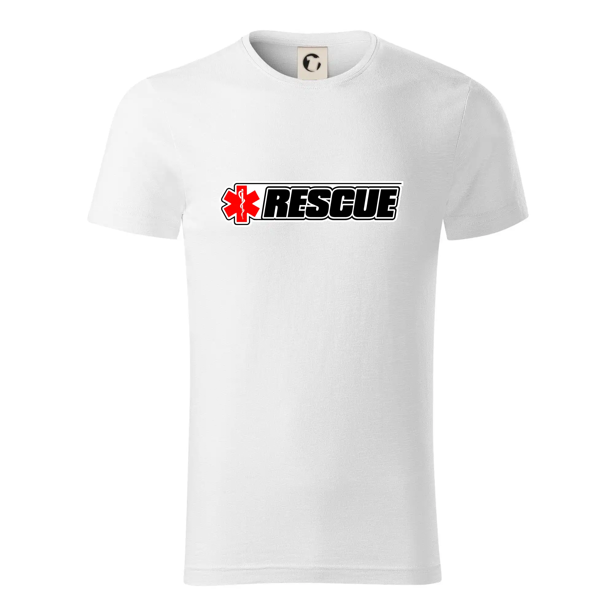 Tričká a mikiny pre záchranárov a lekárov - Kvalitné oblečenie pre zdravotníkov - Záchranár rescue kríž červený - Tričko z organickej bavlny