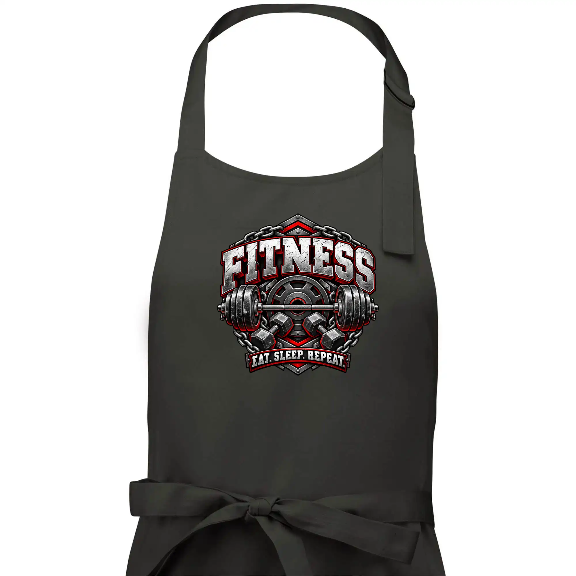 Fitness činka a závaží eat sleep repeat