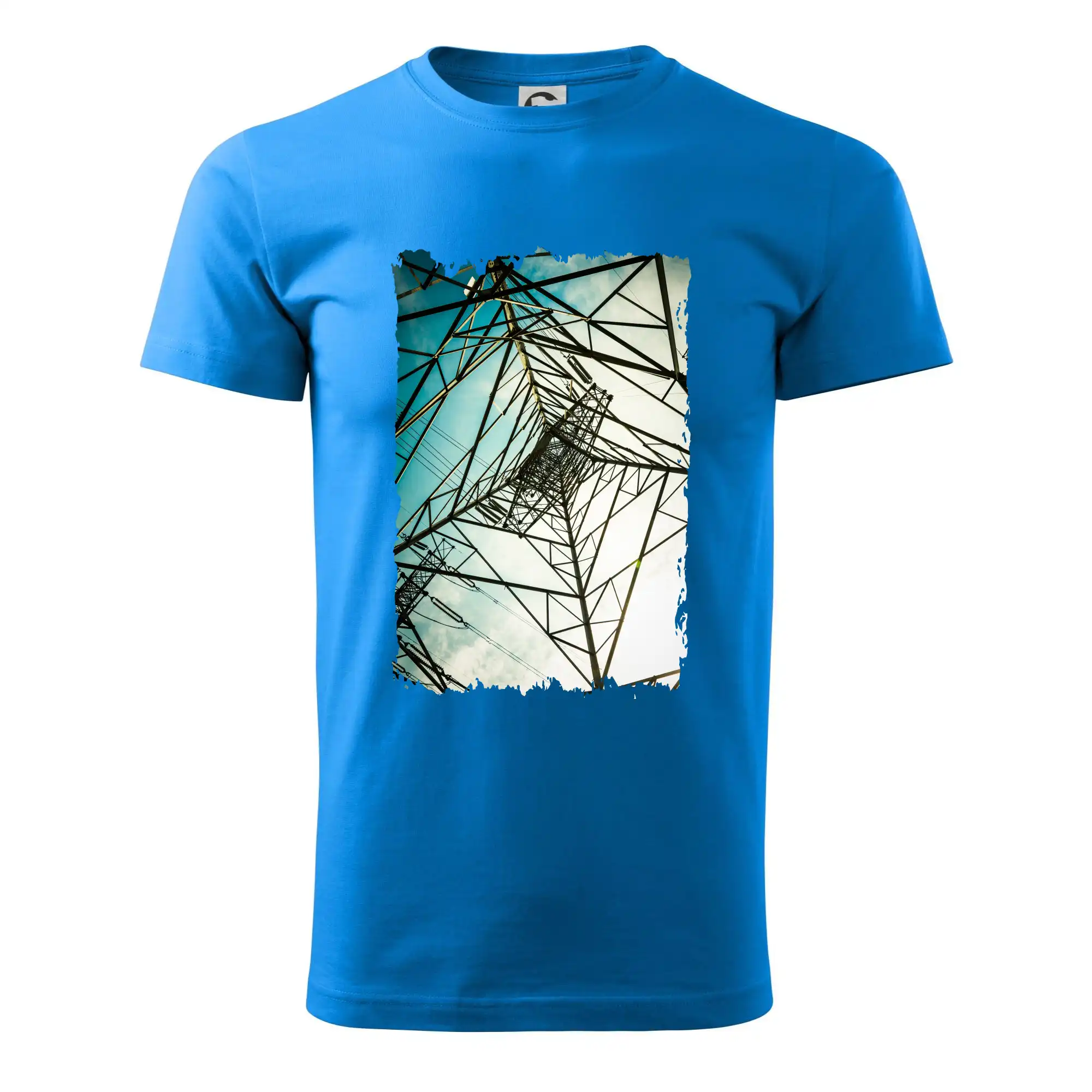 Barevné nebe - stožáry vysokého napětí