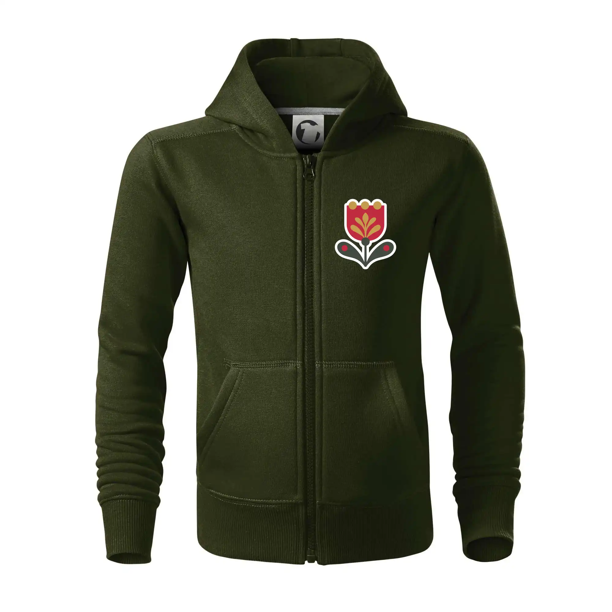 Folklor na prsu tulipán