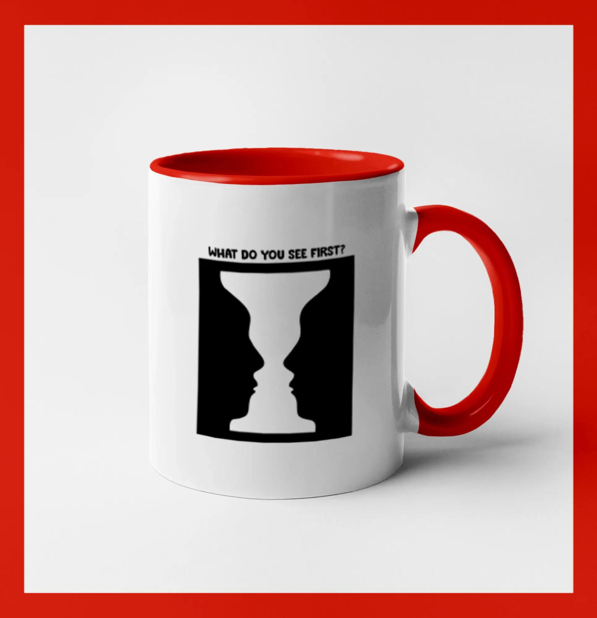 What do you see first? Pohár - Obličeje