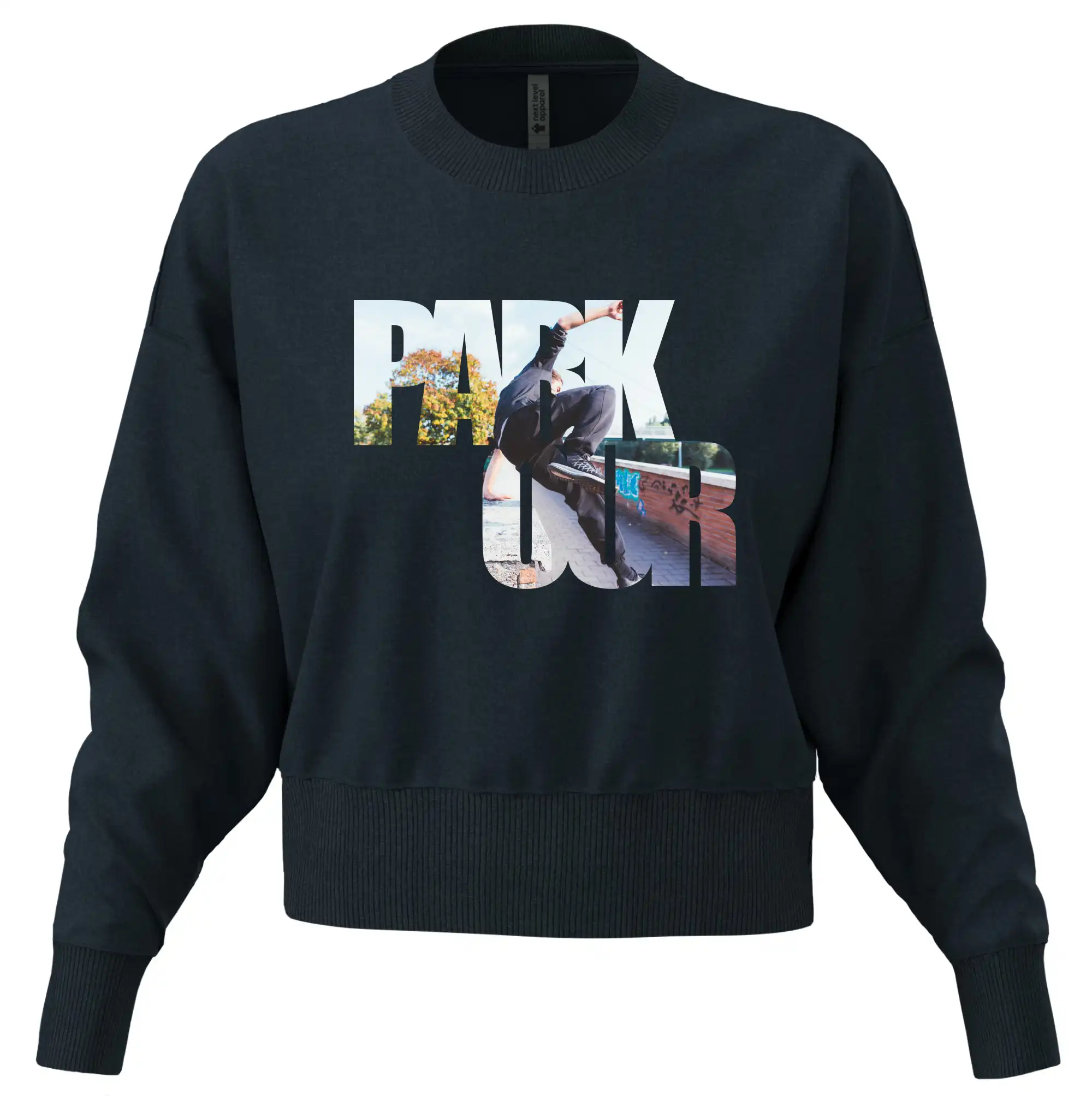 Parkour nápis ve městě