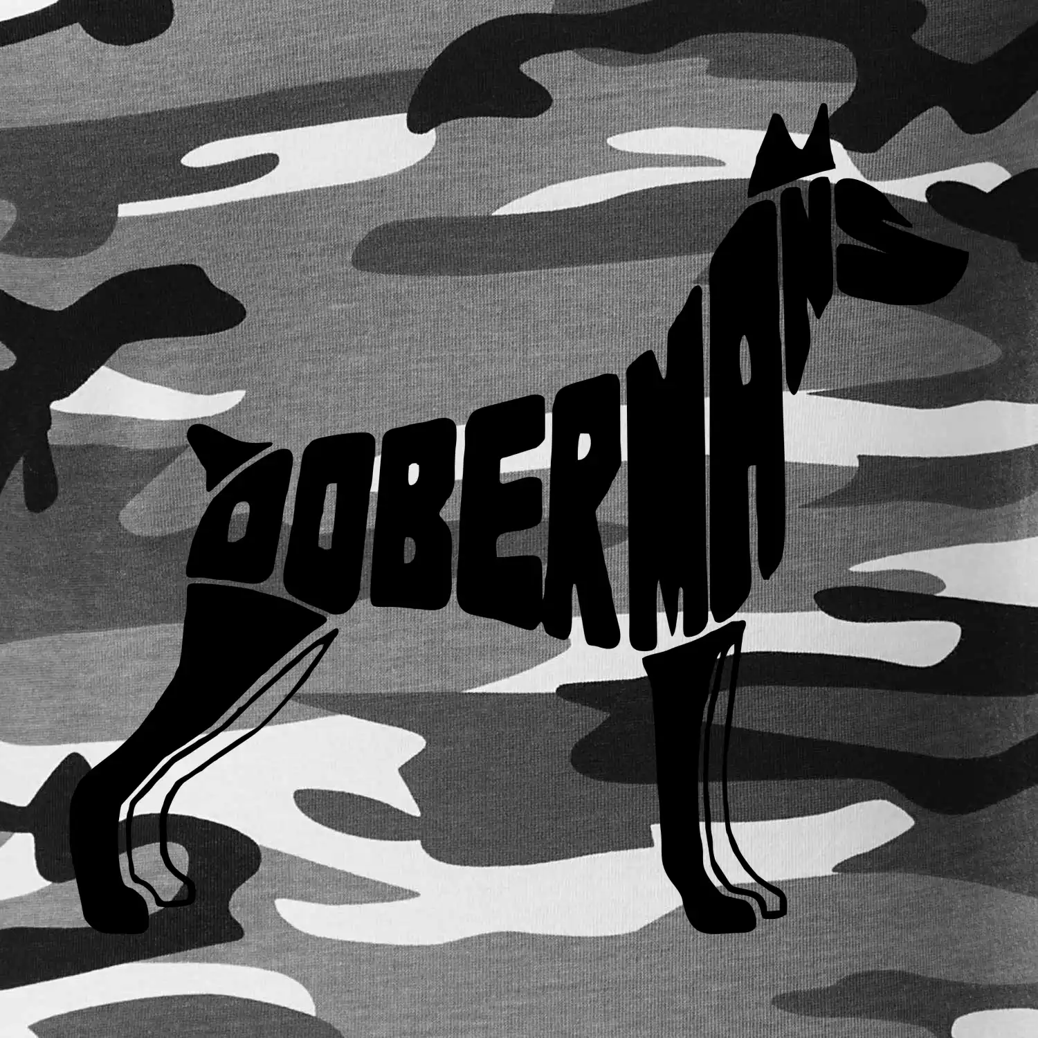 Dobrmans - nápis v tělě