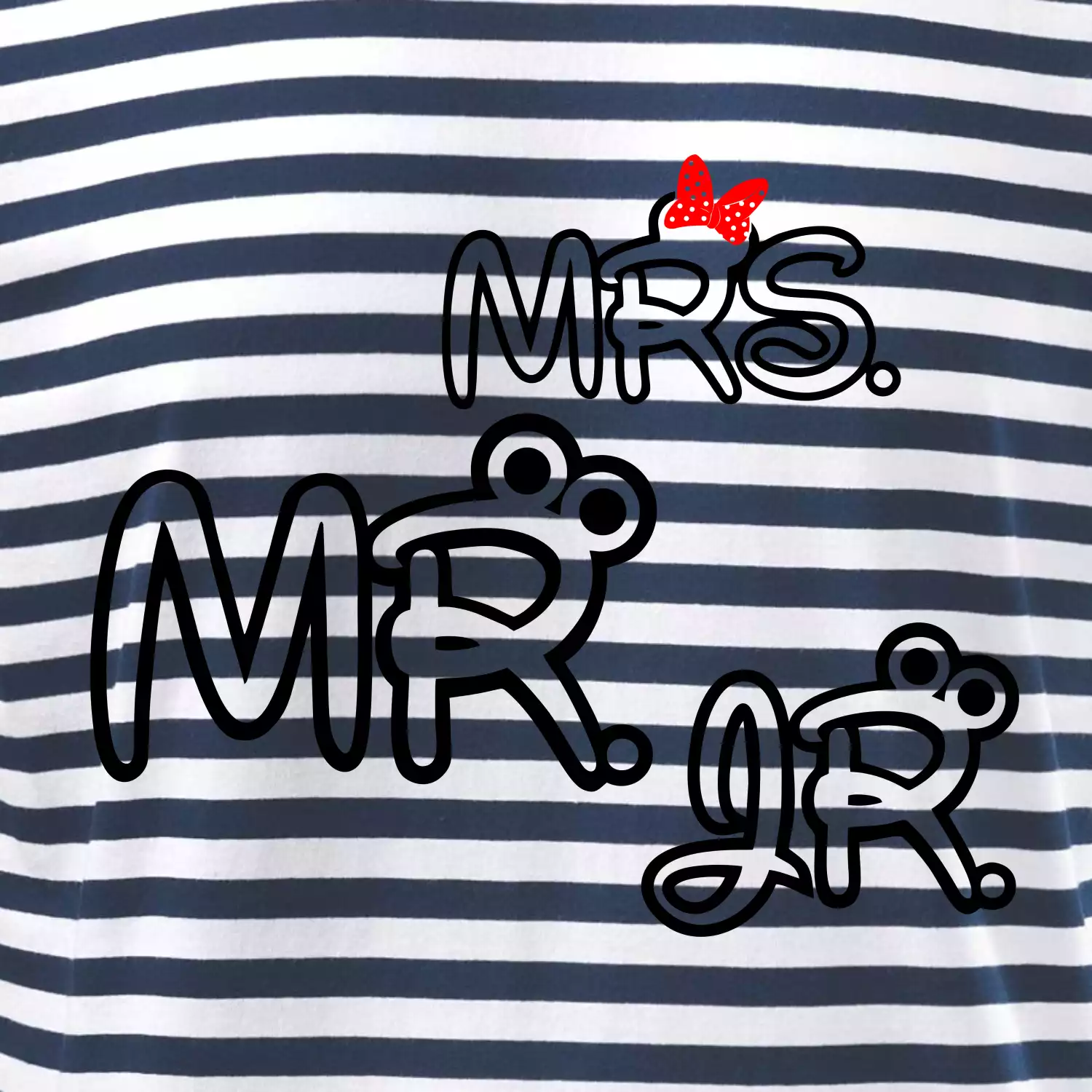 Mr, Mrs a Jr rodinná trička