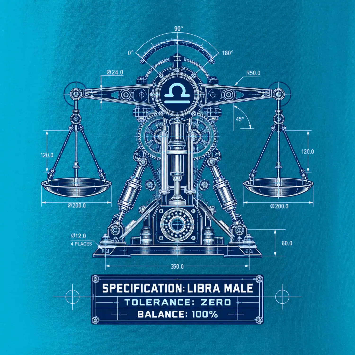 Váhy Engineering of Libra technický motiv