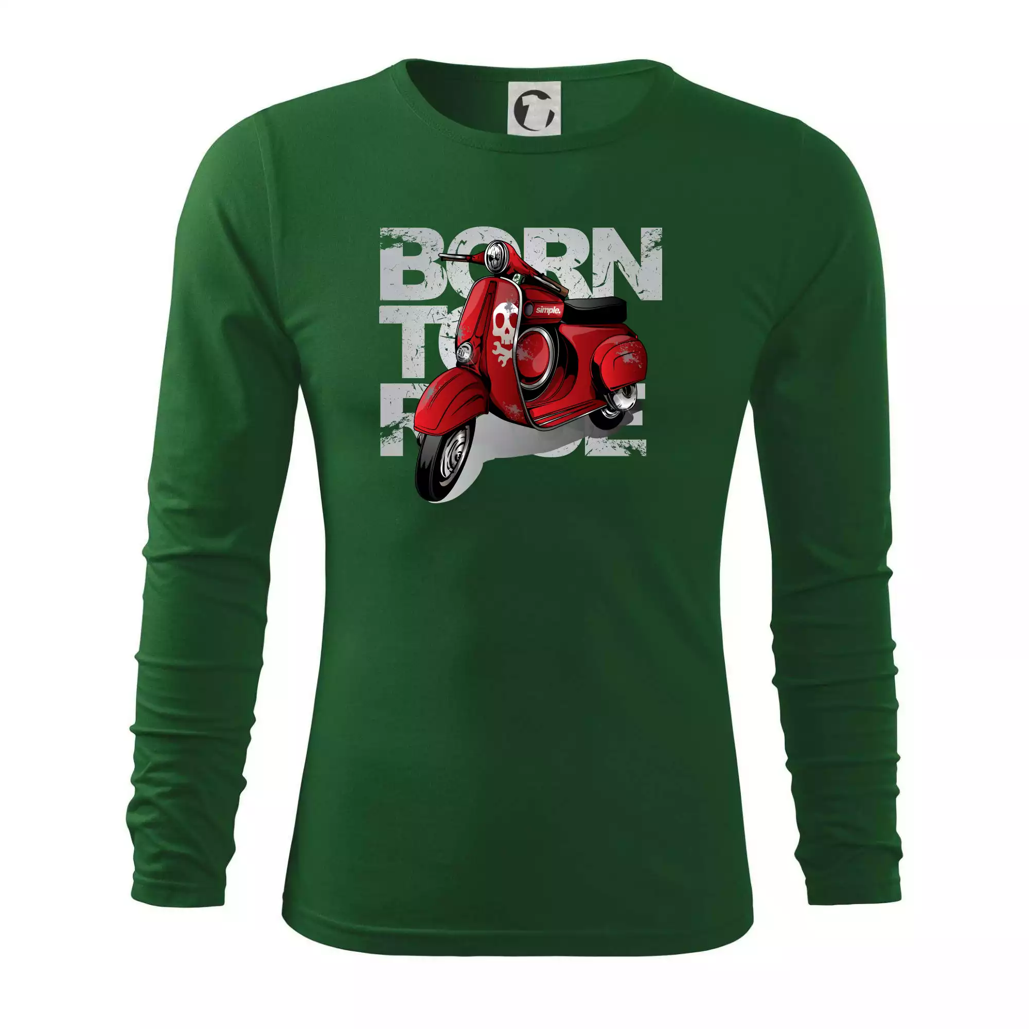 Scooter born to ride red