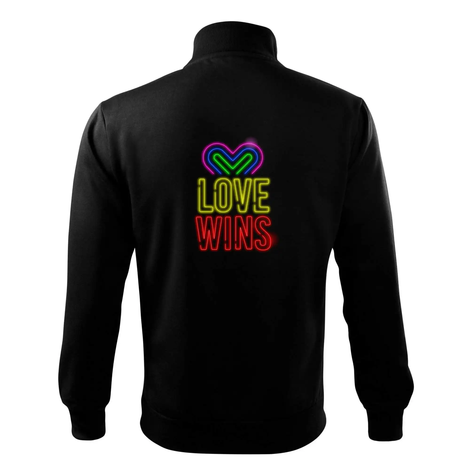 Neon sign love wins
