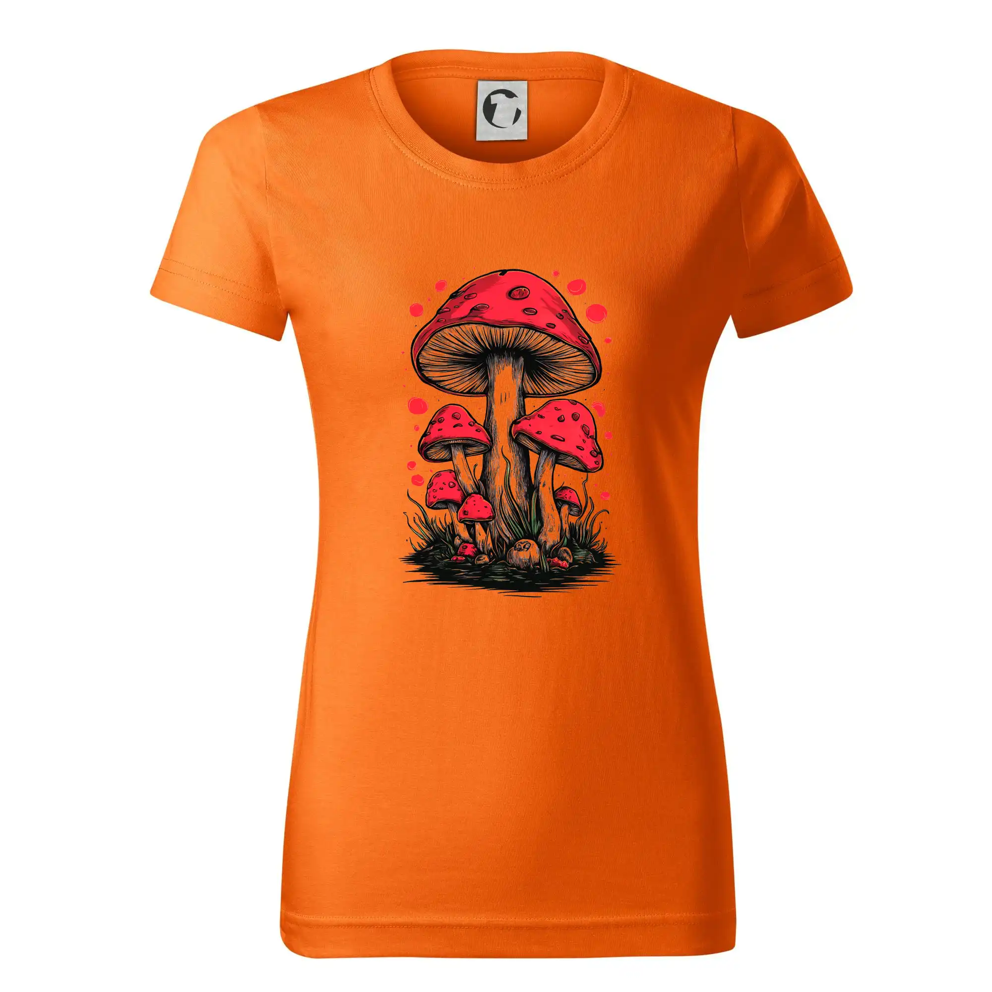 Tričká s motívmi ktoré frčia na internete - Goblincore Cottagecore Mushrooms - Dámske tričko basic - ľahko voľnejšie a dlhšie
