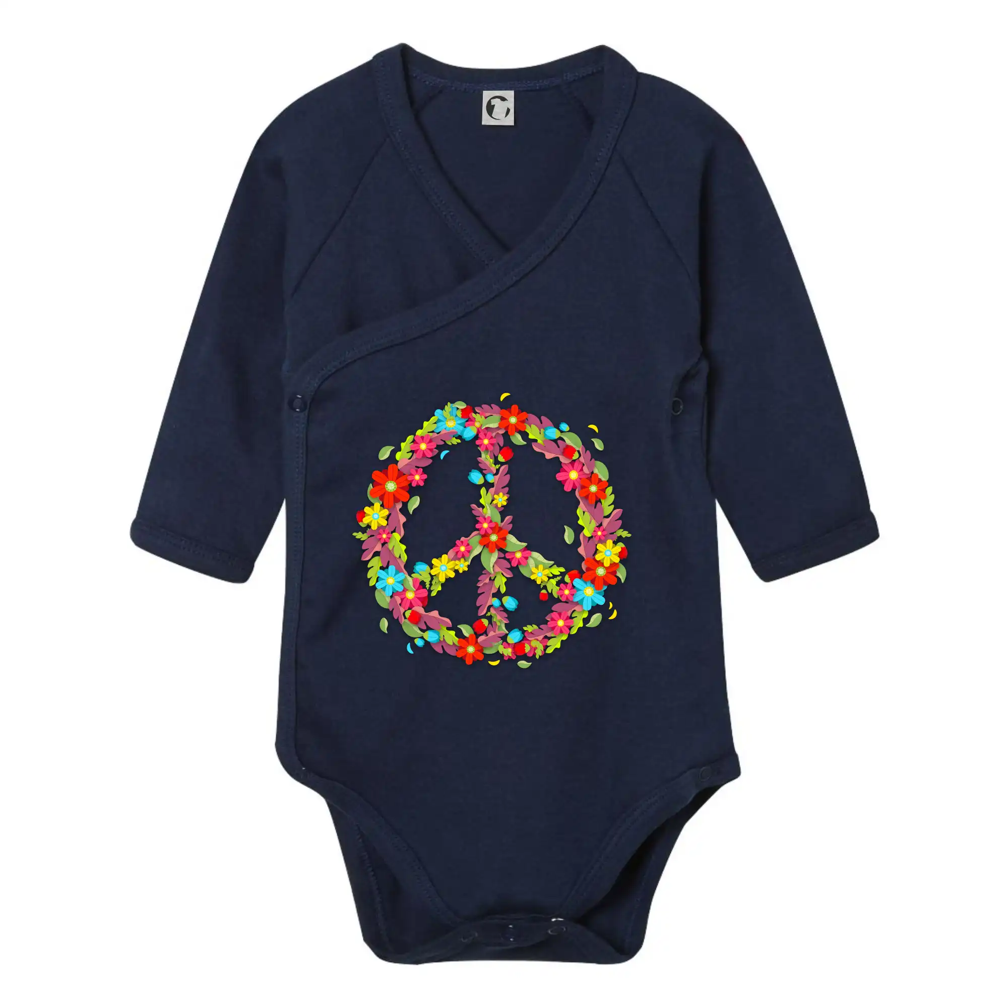 Peace symbol červené květiny