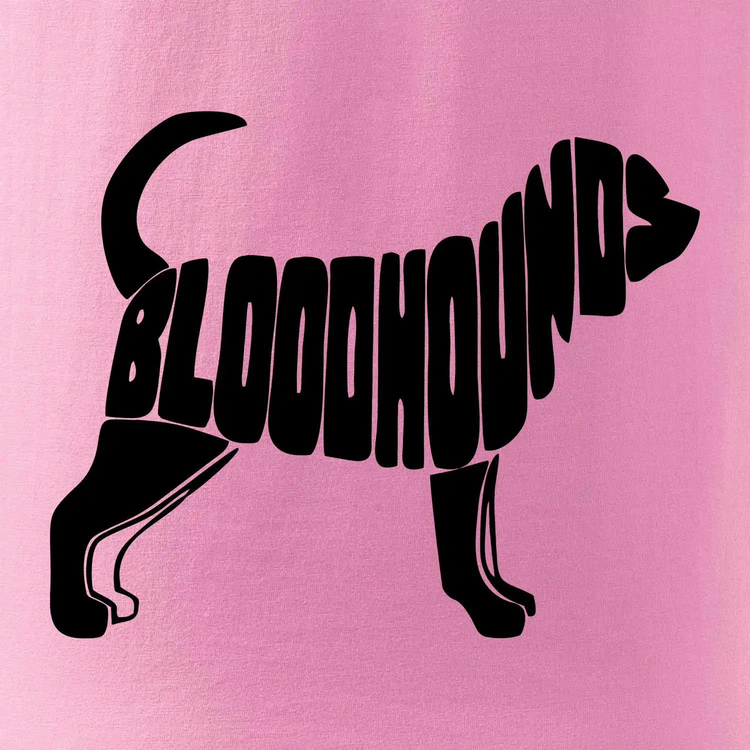 Bloodhound nápis v těle