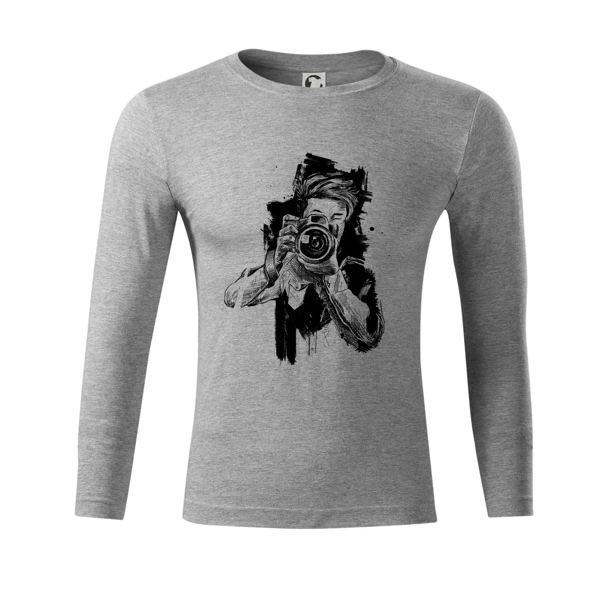 Fotograf kreslený tužkou