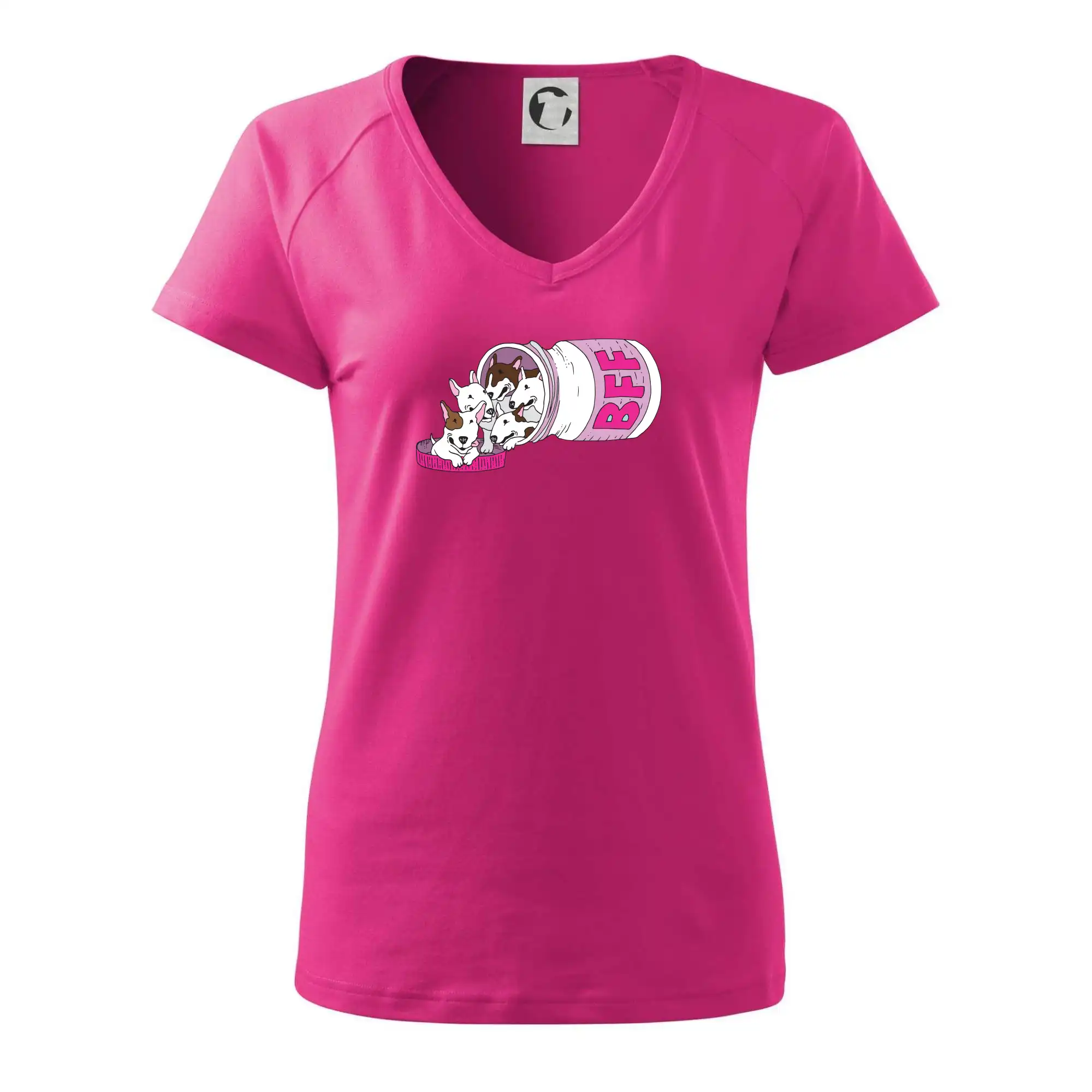 Bullterrier Friends Forever růžové (Pecka design)