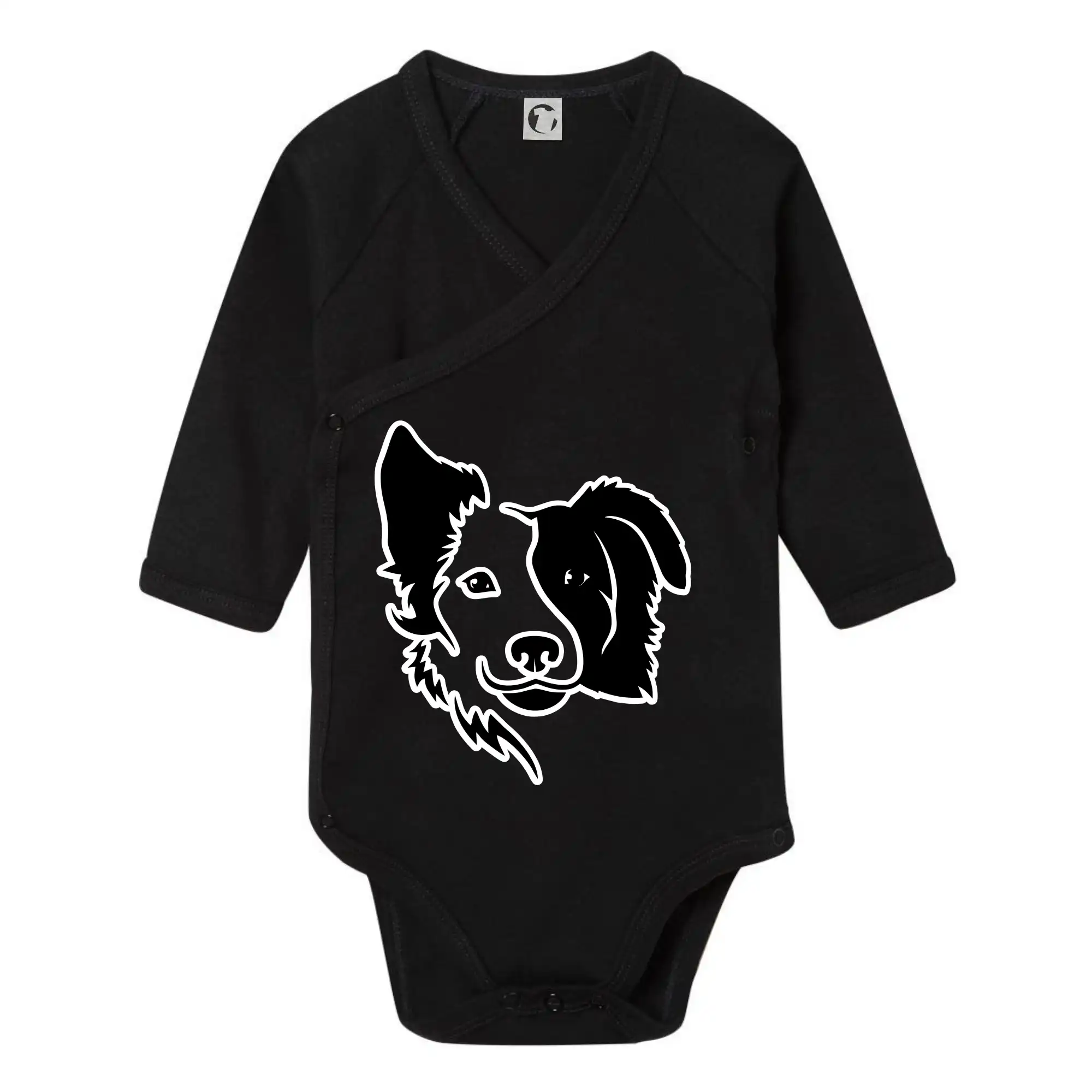 Border kólie obrys hlavy