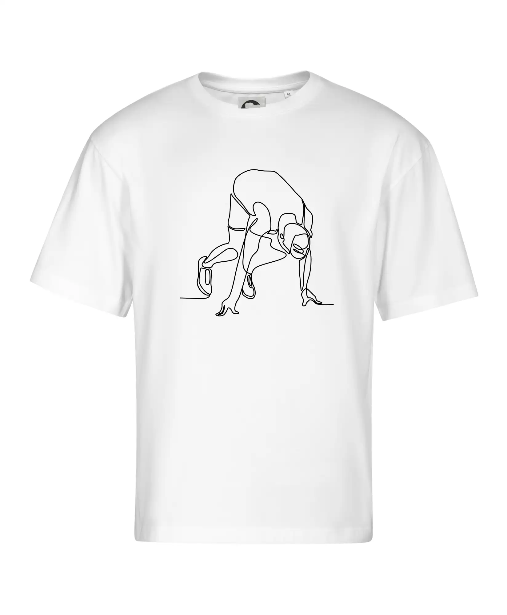 Běžec na startu jedním tahem